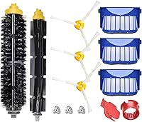 Vista 1 de Piezas de repuesto compatibles con iRobot Roomba 600 Series 614 618 620 630 650 651 665 680 690 692, filtro, cepillo lateral, accesorios de cepillo