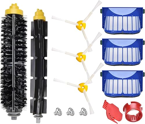 Piezas de repuesto compatibles con iRobot Roomba 600 Series 614 618 620 630 650 651 665 680 690 692, filtro, cepillo lateral, accesorios de cepillo