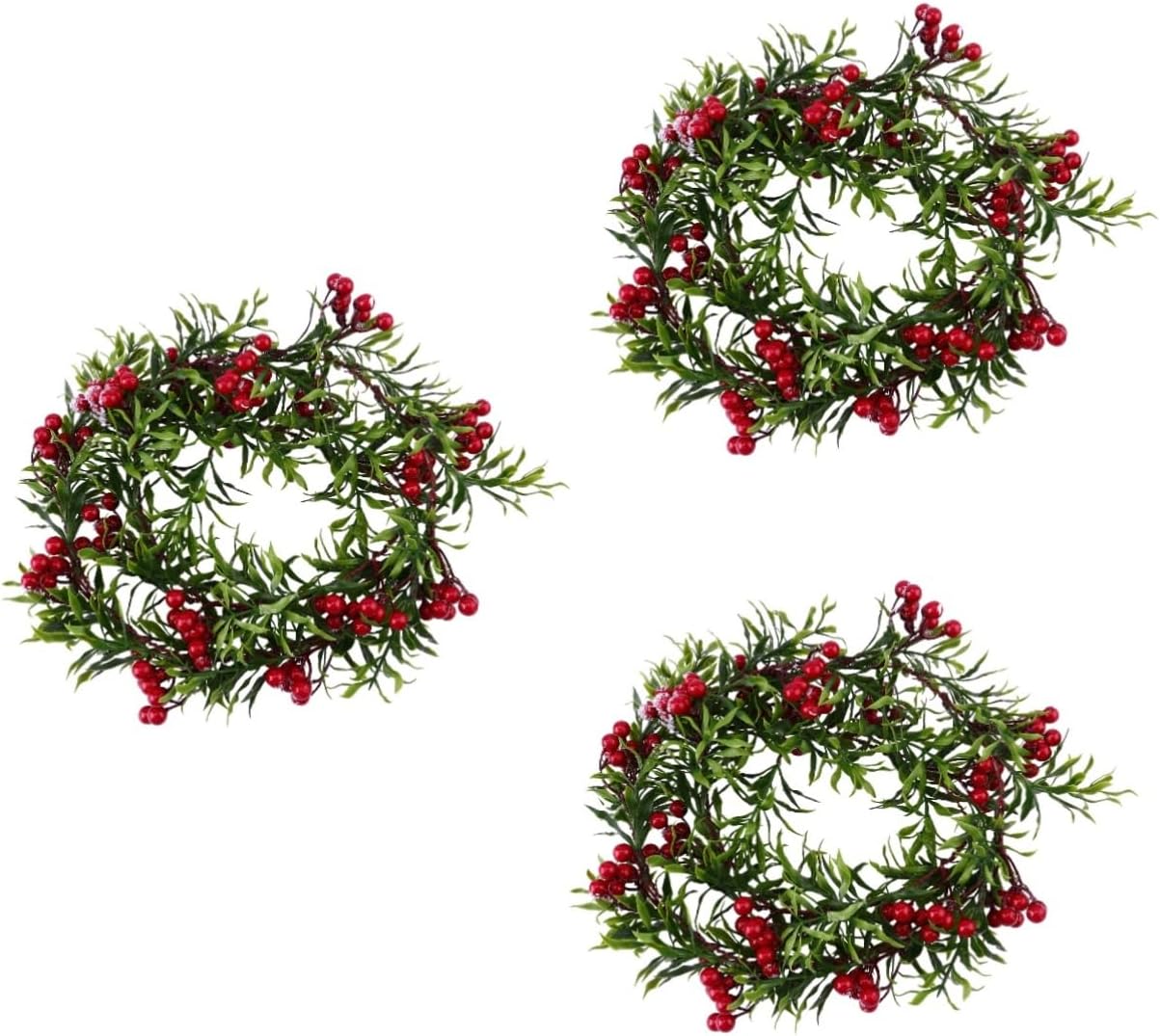 3pcs Artificial Christmas Rattan Red Berry Pendant Decoration for Holiday Parties Red Berry Rattan for Elegant Festive Home Decor Material for Use