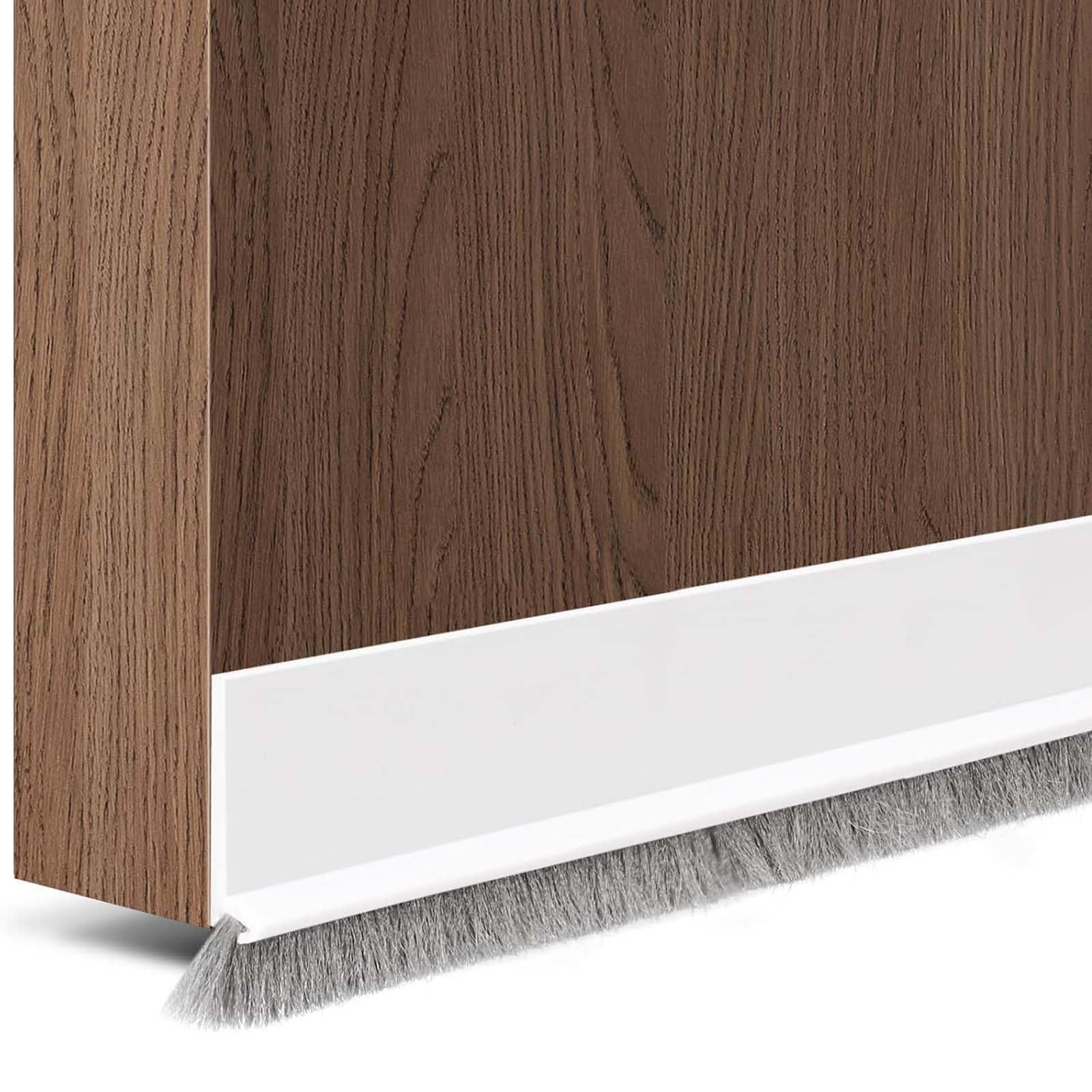 Lumina Co Door Draft Excluder Strip with Door Brush Strip, Cuttable Seal