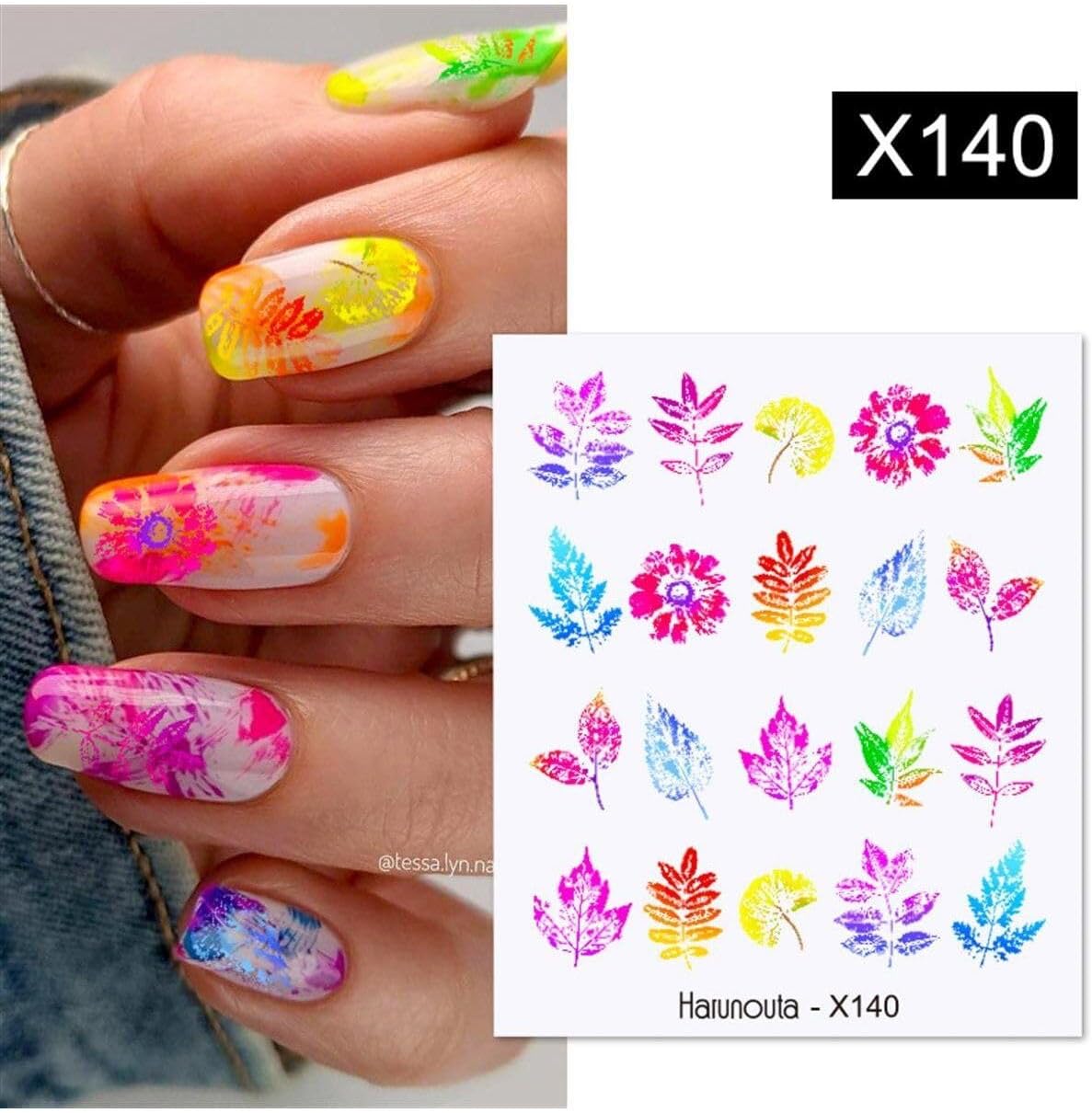 Tırnakmania Su Transferli Nail Art Sticker X140 (53925-6) 3972