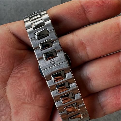 Miniatura 8 de Pagani Design - Reloj automático para hombre, cronógrafo automático, reloj de negocios, pulsera de acero inoxidable para hombre, reloj de zafiro,