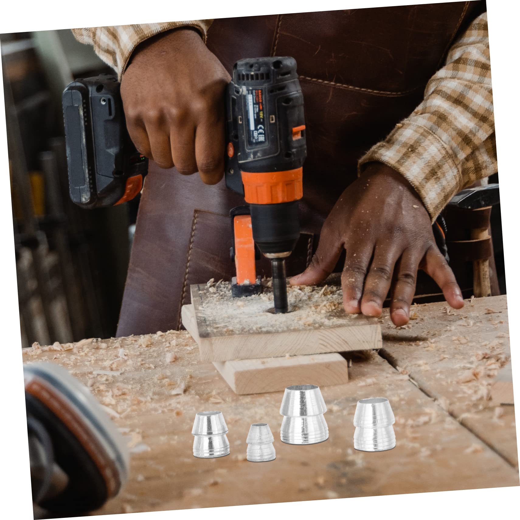 DOITOOL 42 Stück Metallkeil Für Hammer Ersatzkeil Für Hammer Eisen Axtgriffkeile Hammerkeil Runder Keil Japanische Holzbearbeitungswerkzeuge Axtgriff Metallkeil Hammergriffkeil