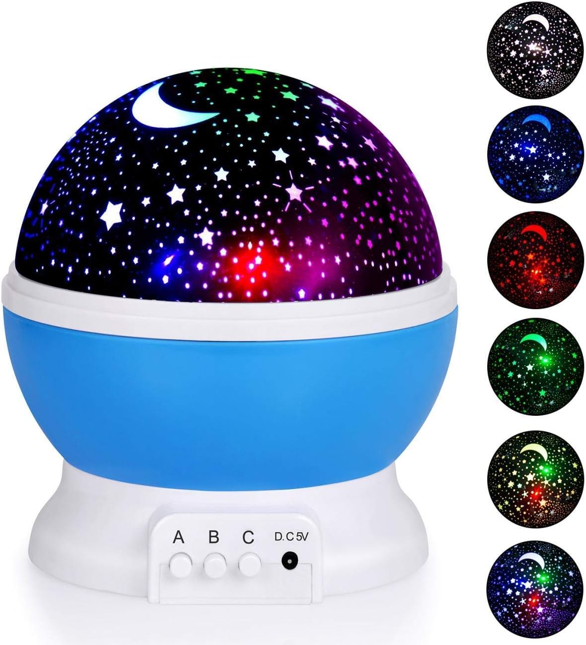 Night Light for Children, Sendis Baby Star Projector Night Bedside Light Kids Rotating Light Birthday Christmas Gift