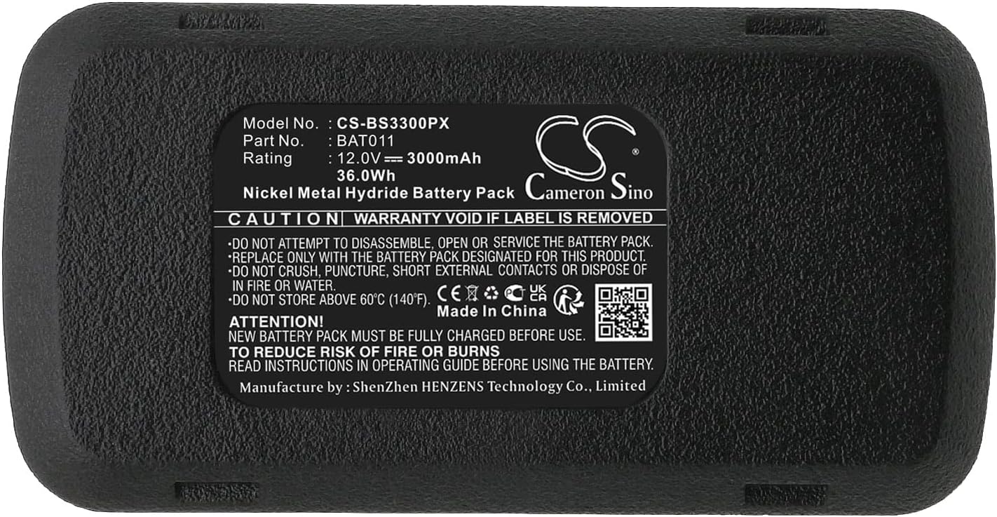 Cameron Sino Battery for Ramset CSD12C, PTUB17, SBD12 PN:Ramset 3000mAh / 36.00Wh