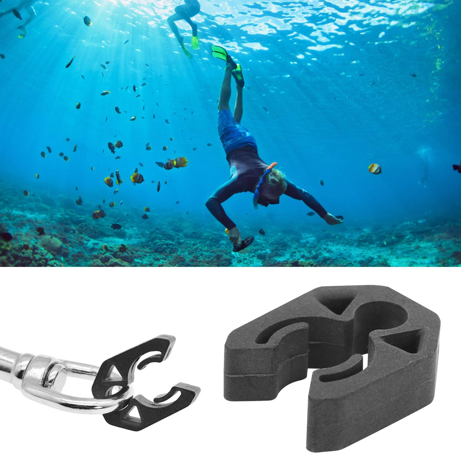 Natudeco Quick Release Hose Buckle Versatile Hose Management Buckle Durable Pom Hose Fastener for Quick Release Management