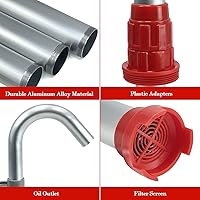 Vista 5 de Bomba de tambor rotativa Sutekus, 15-55 galones, para transferencia de combustible (queroseno, gasolina, diésel)