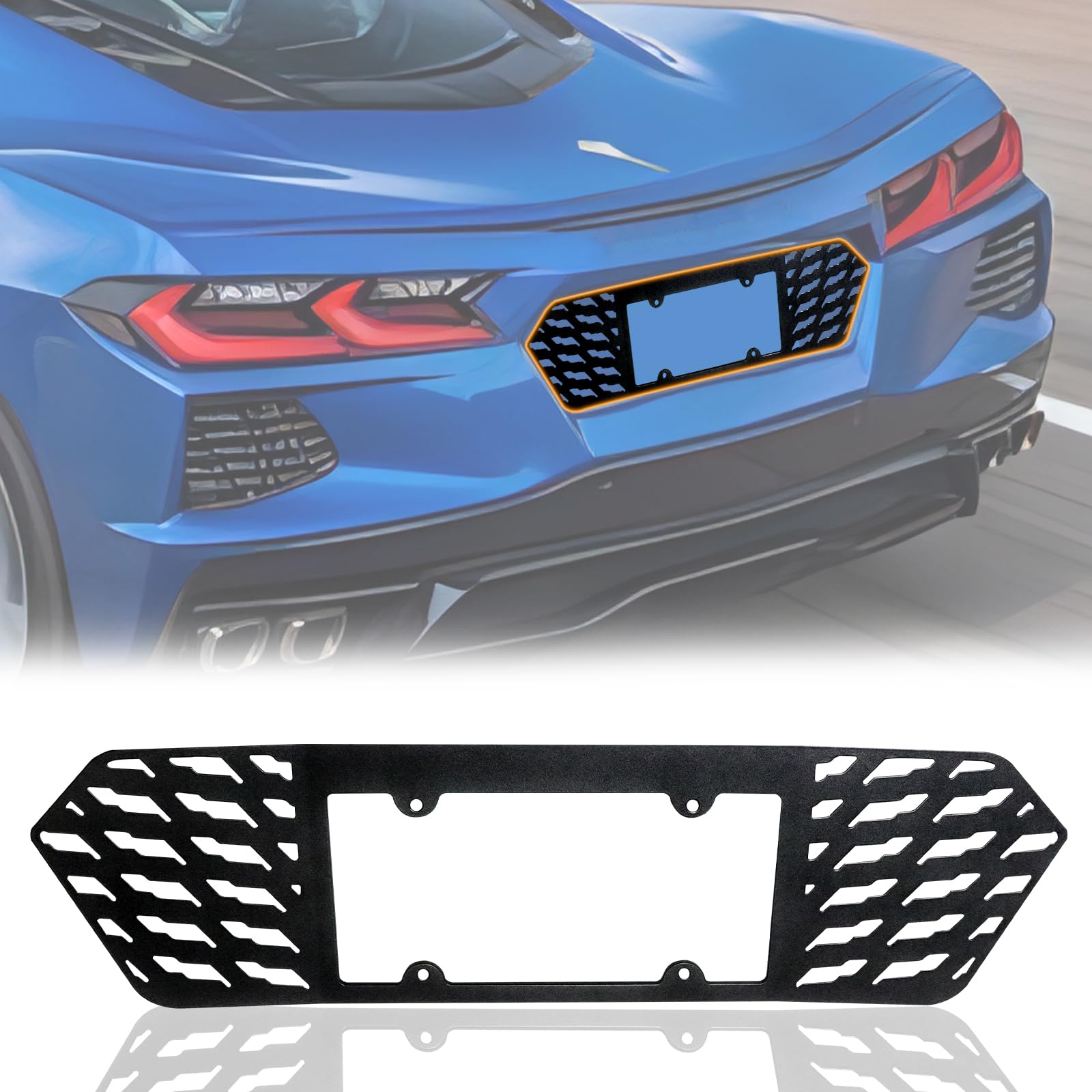 Amazon.com: BESTAOO License Plate Frame Compatible with Corvette