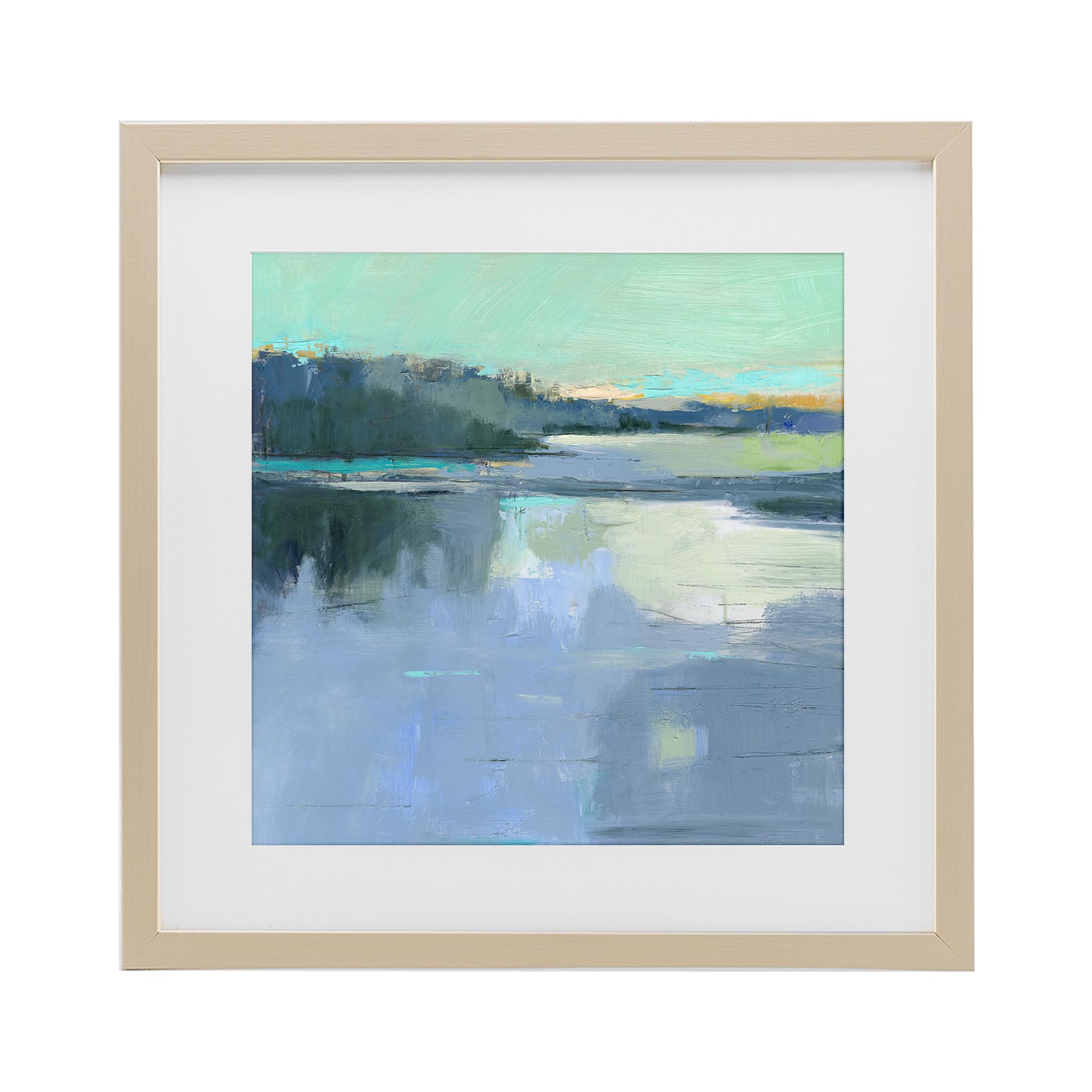 Stupell Industries Harvest Pine (Textured) 'Brave Boat Harbor'| Framed Print Under Glass