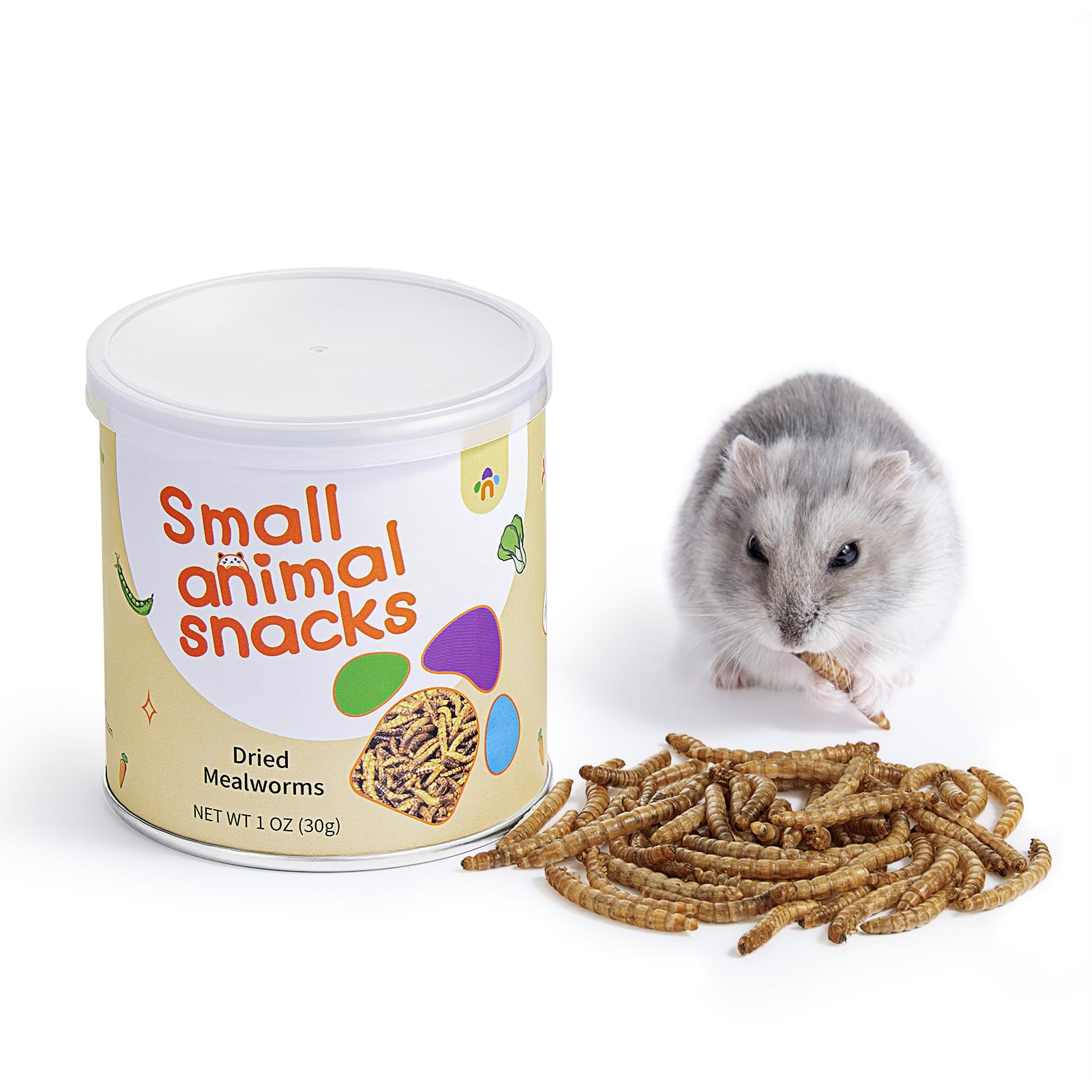 Niteangel Small Animal Snack & Treats - Small Critter Natural Treat for Dwarf Syrian Hamsters Gerbils Mice Sugar Glider Hedgehogs Chickens Birds