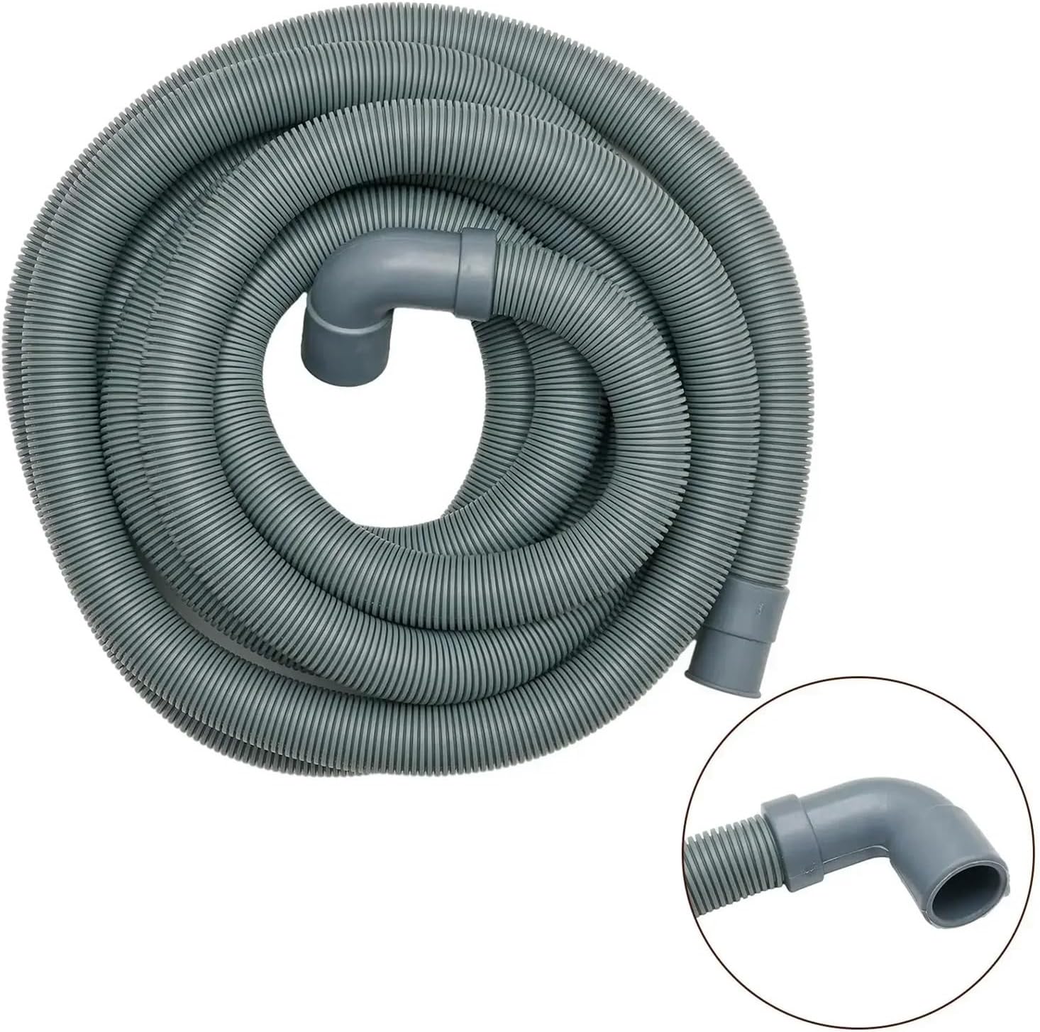 皿洗いホース、 4m 食器洗い機用排水ホース延長パイプ 排水口 PPプラスチック 引き込み式 、水道管の組み立て