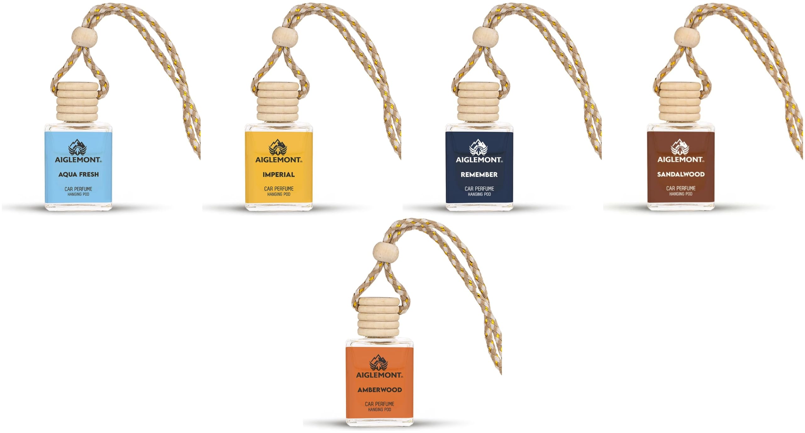 Car Perfumes combos | Aqua Fresh+ Imperial + Royal Remember+ Sandalwood+ Amberwood| Combo of 5 | 10 ml Each-image-39