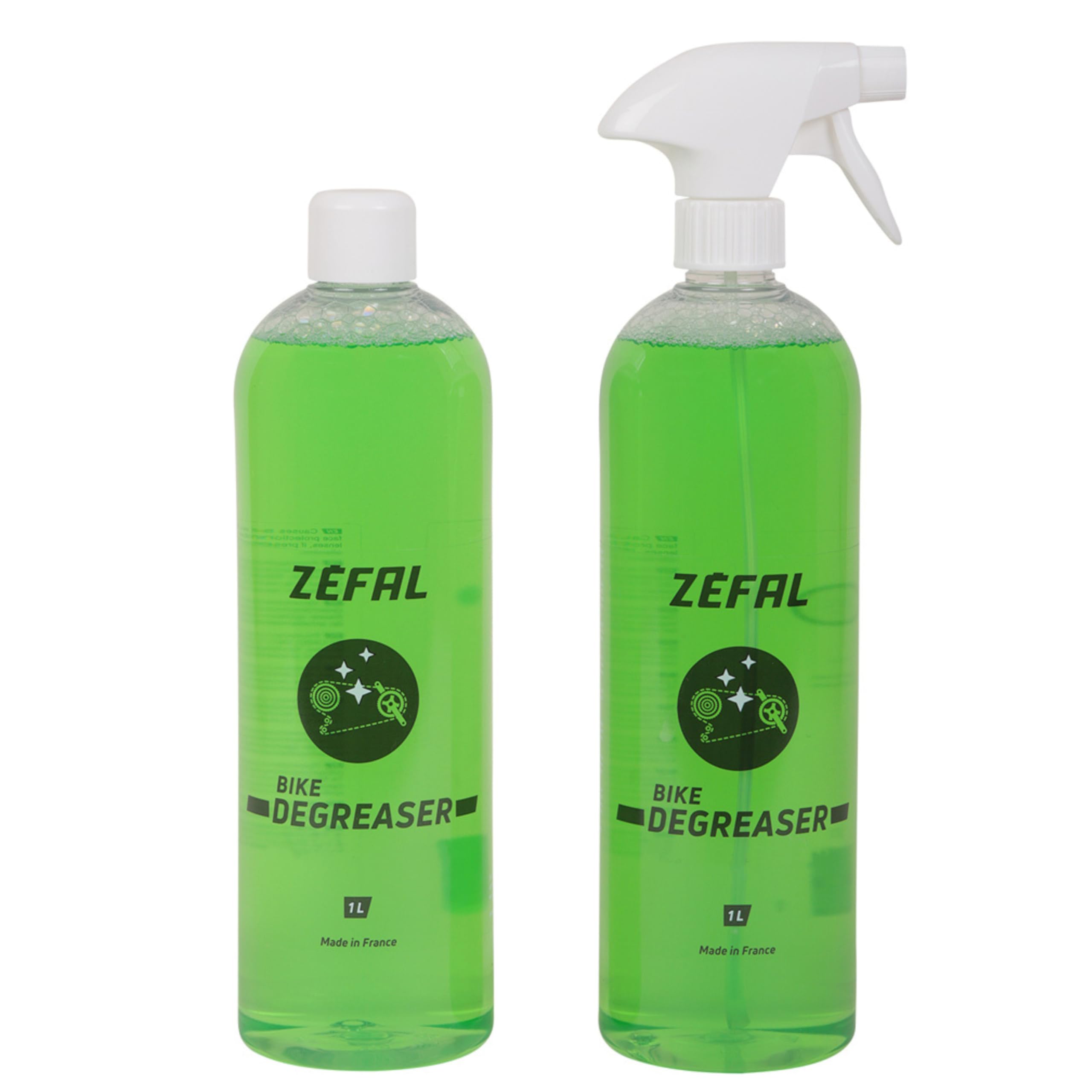 ZEFAL Bike Bio Degreaser Bicycle Cleaning Fluid - Green, 1 Litre + 1 Litre Refill
