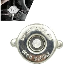 Car Radiator Cap, Metal Scratch-resistant Rust-proof Radiator Protective Cover, T16 T18 Leak-proof Vehicle Water Tank Seal Tool, Universal for Most Vehicles Silver
