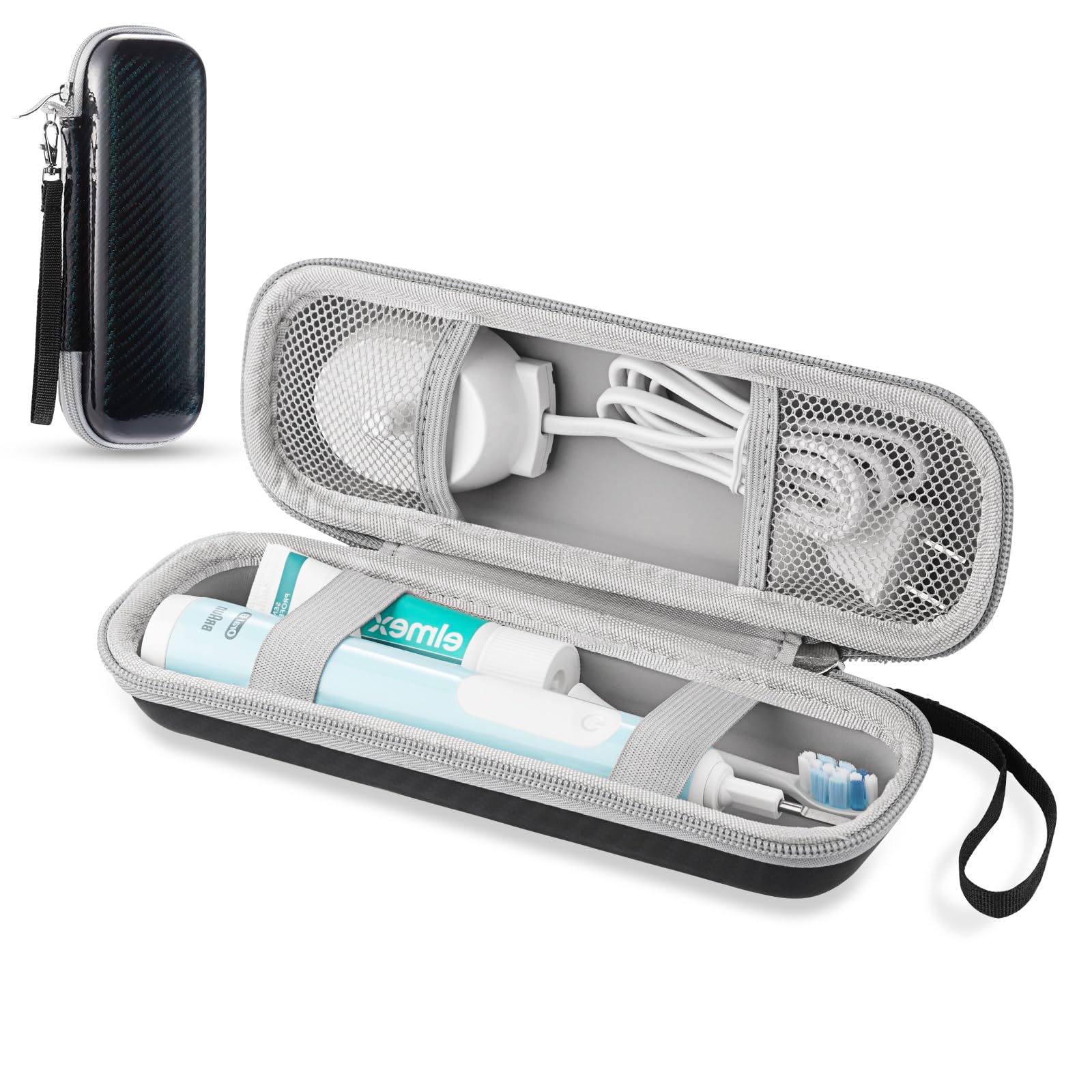 TUNYINSH Travel Case for Oral B/Oral-B Pro 1000 1500 5000 7000 7500 6000 9600/ Phlips Sonicare 4100 5100 1100 6100 5300 Electric Toothbrush, Portable Hard Protective Storage Bag