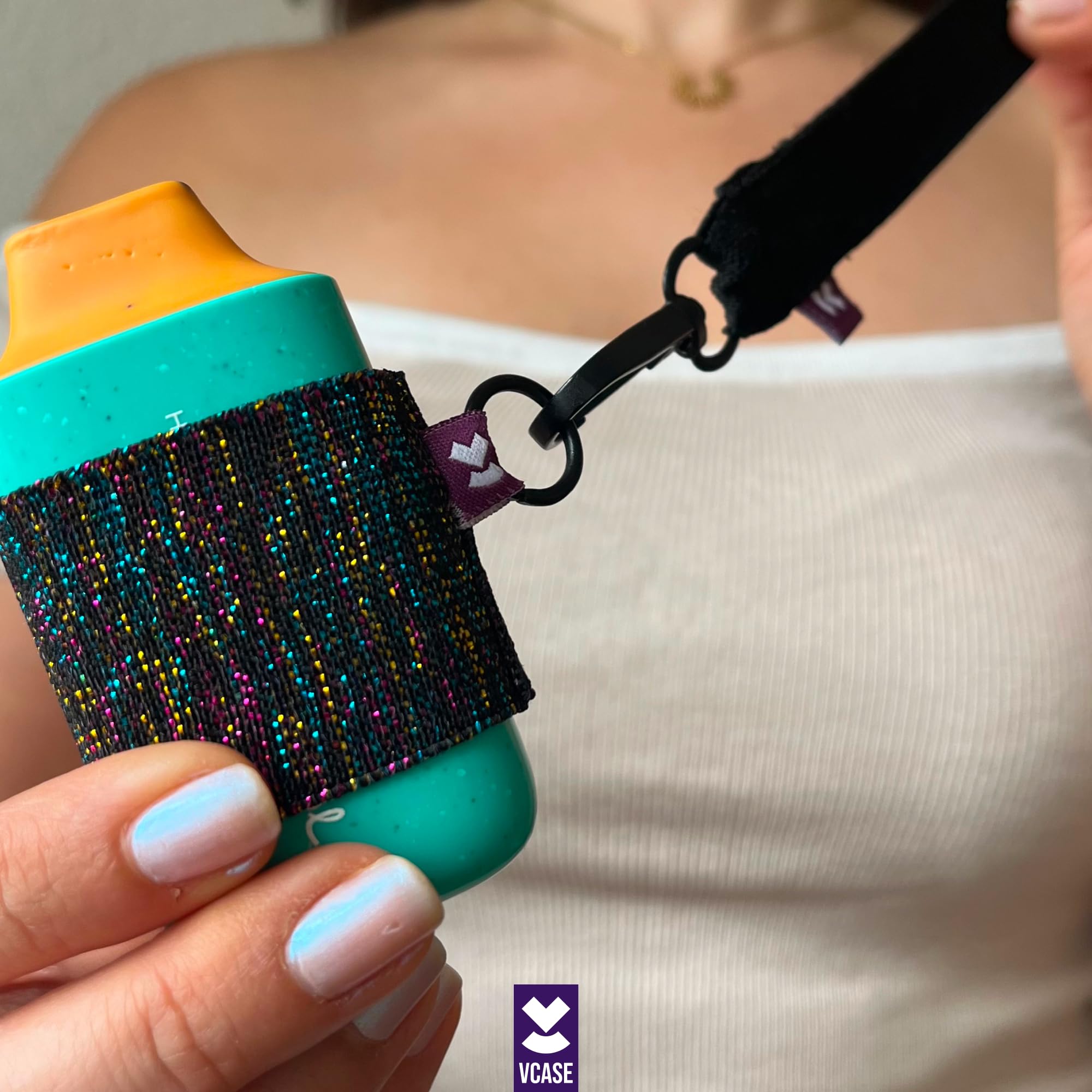 Amazon.com: VCASE Vape Holder, Comfortable Design for Devices,  High-Strength Elastic 1 Pcs.(Sparkle, Large) : Health & Household