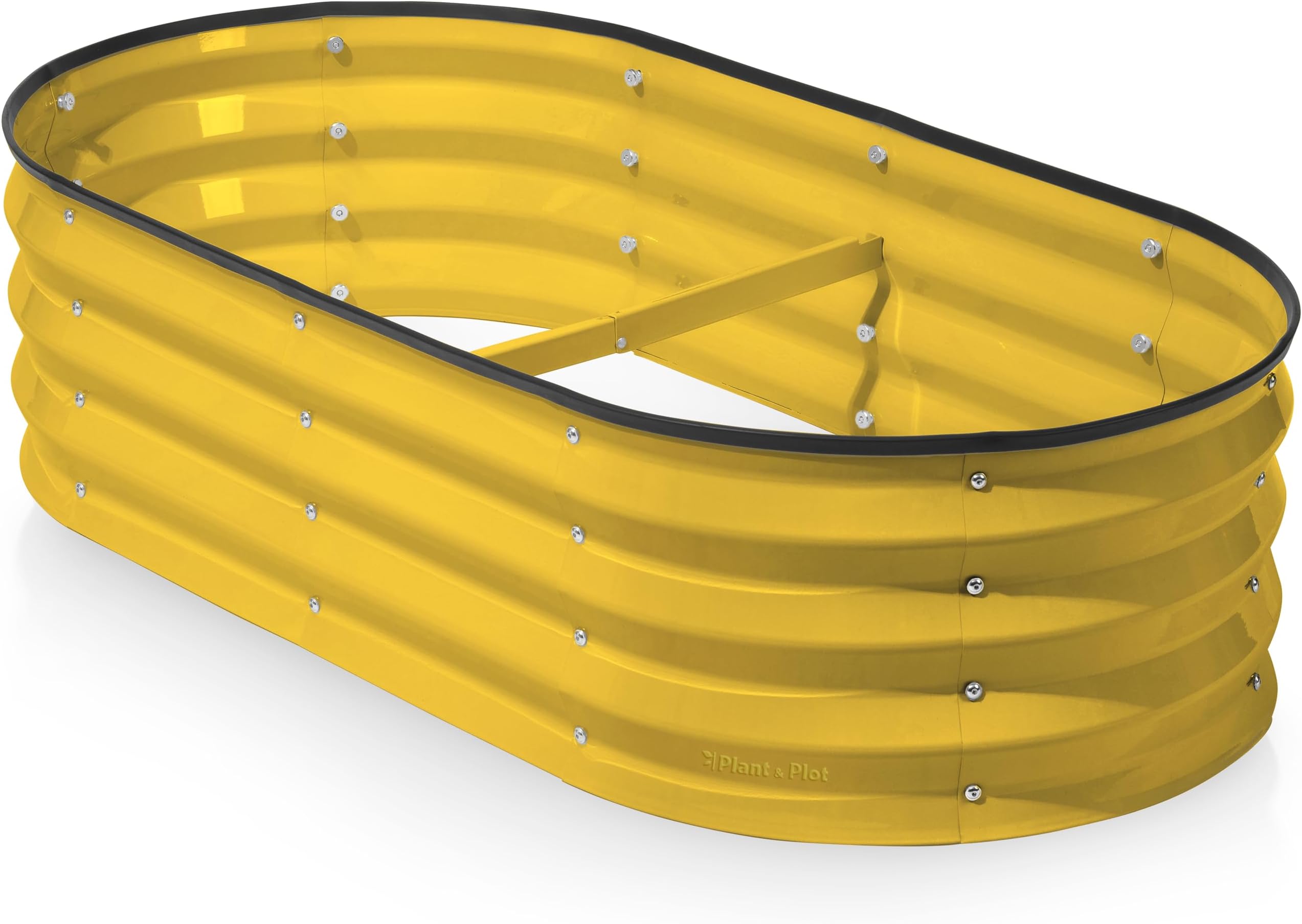 Outsunny Galvanized Raised Garden Bed Set of 2, Planters