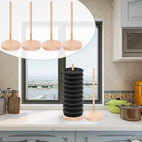 Miniatura 8 de 4 organizadores verticales de tapa para vasos, diseño que ahorra espacio, botellas de agua desmontables, cubierta de vaso, soporte de tapa de vaso