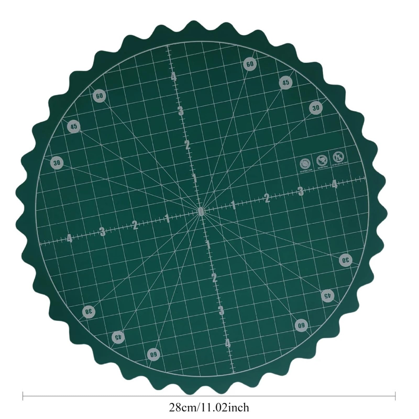 Schneidematte Mat Cutting Rotary Carving Rotating Sewing Craft Board Fabric Diy Self Pad Scrapbooking Tool Round Crafts Circle Hobby Projects Büro(10 Inch)