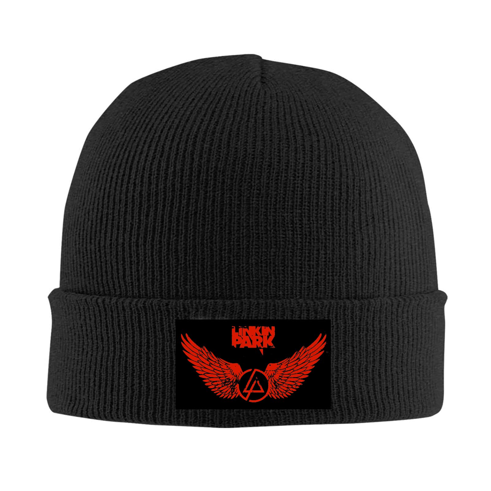 kenwozi Personalized Linkin Park Caps Winter Knit Beanie Hat Black
