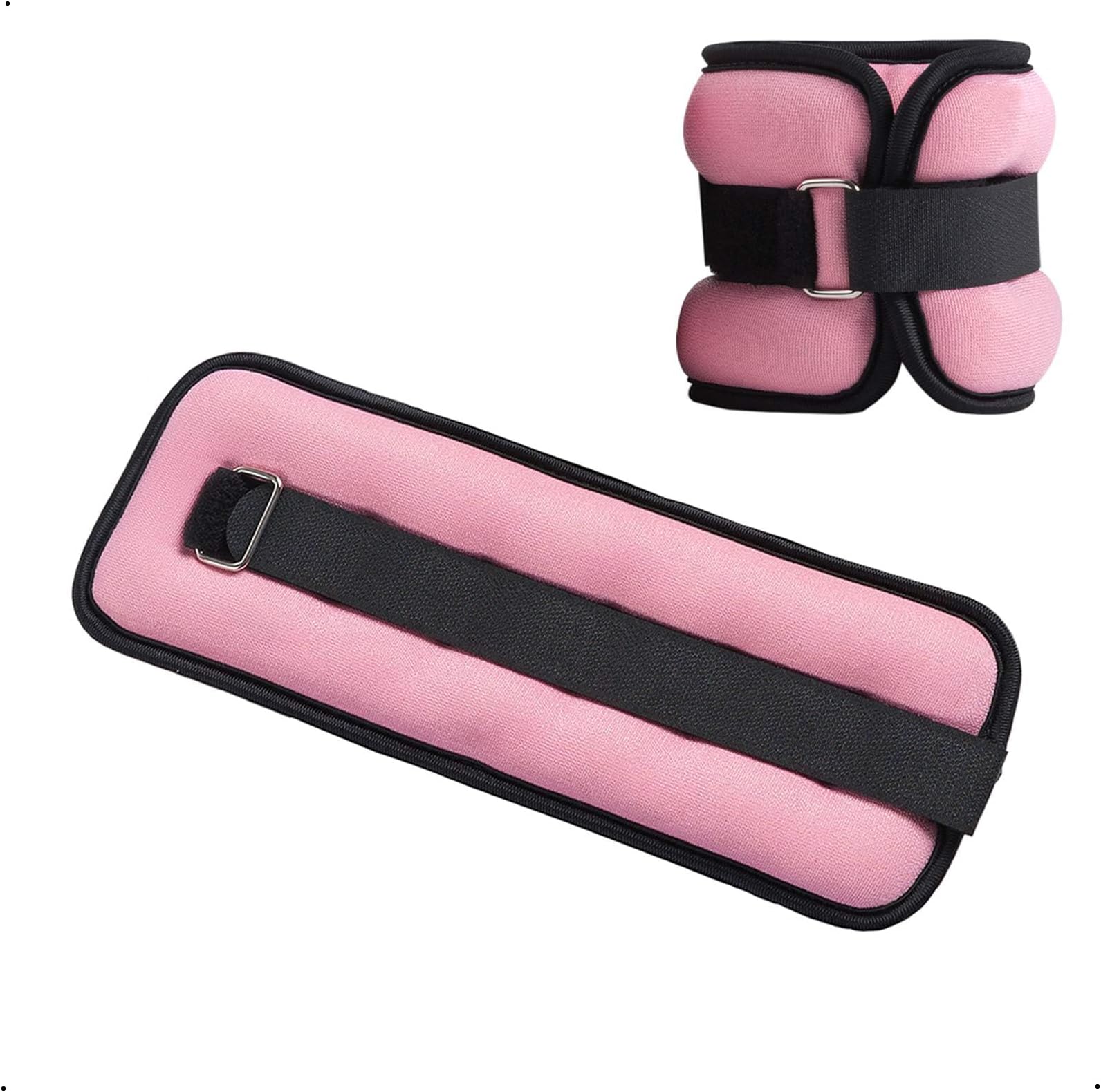 Joyzzz Ankle Weights Set, 2 PCS Adjustable Ankle Weights, 1kg Weighted Sandbag Wrist Weights Leg Weights, Strength Training Wrist Weights Sets for Gym, Running, Fitness Workout