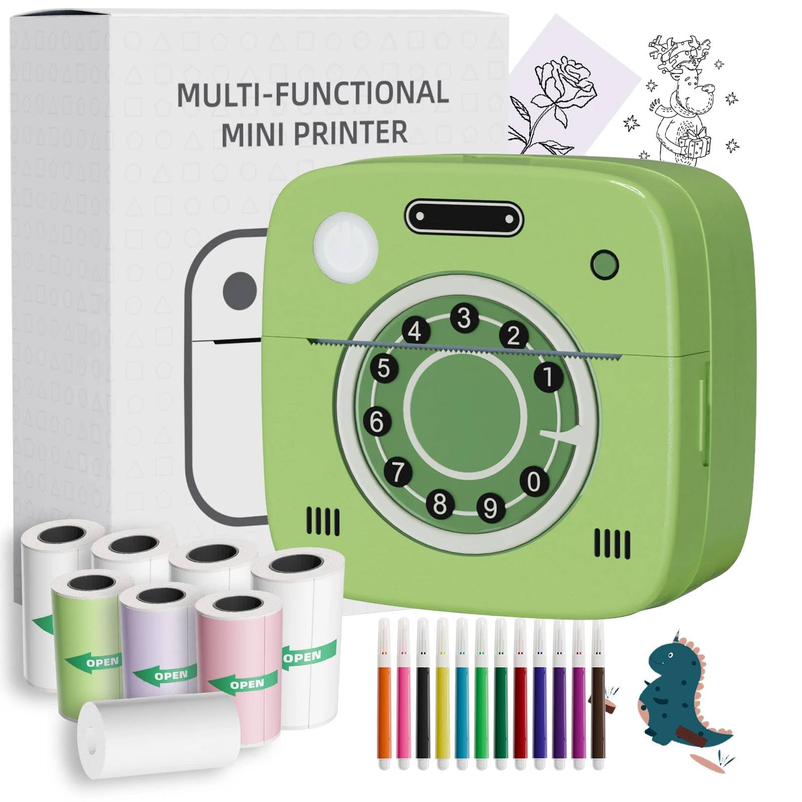 Mann Mart‚Portable Bluetooth Photo Printer for Home, Office & School - Prints Stickers & Photos Directly from iOS & Android Devices-image-26