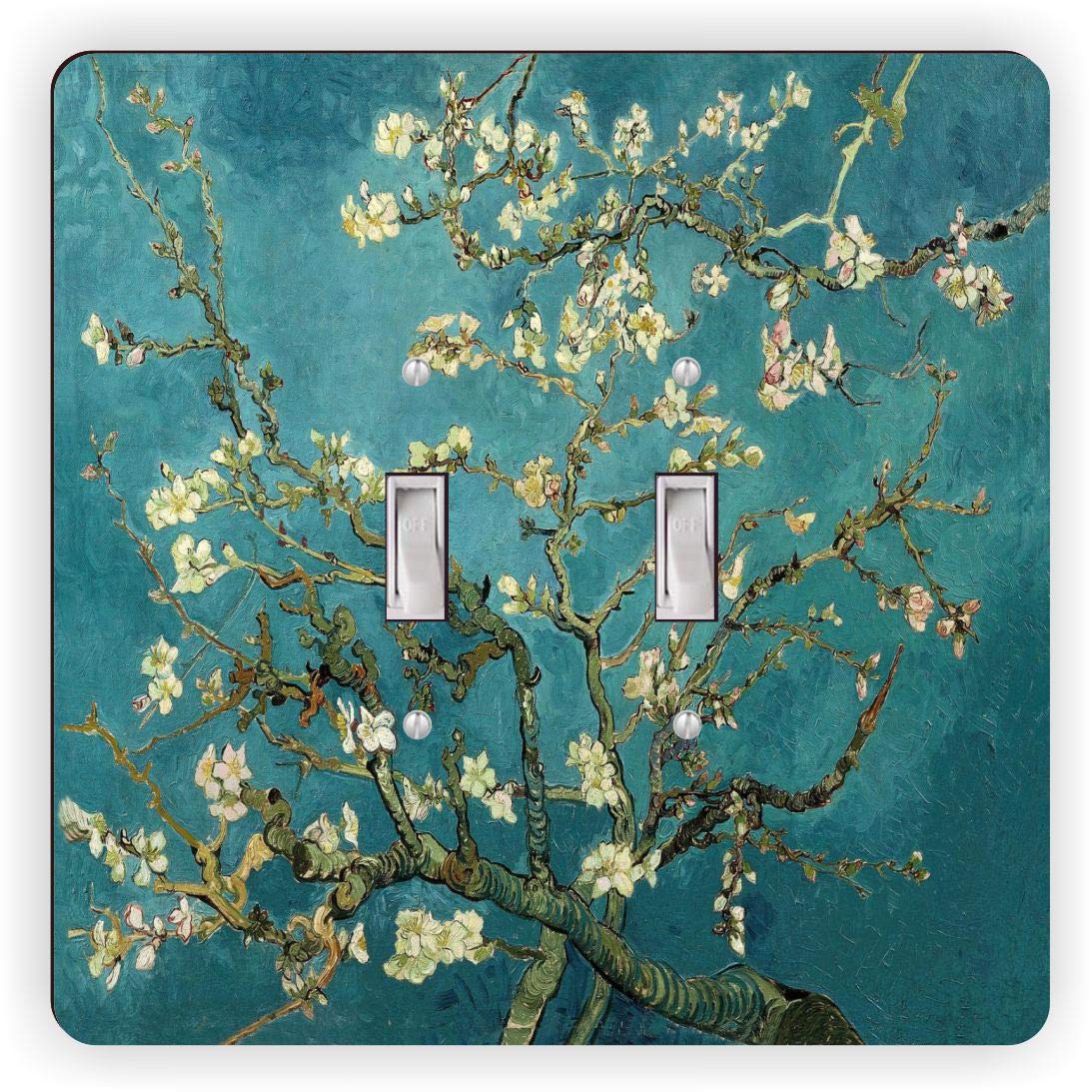 Vincent Van Gogh Almond Blossoms - Light Switch Plate Cover - Double Toggle