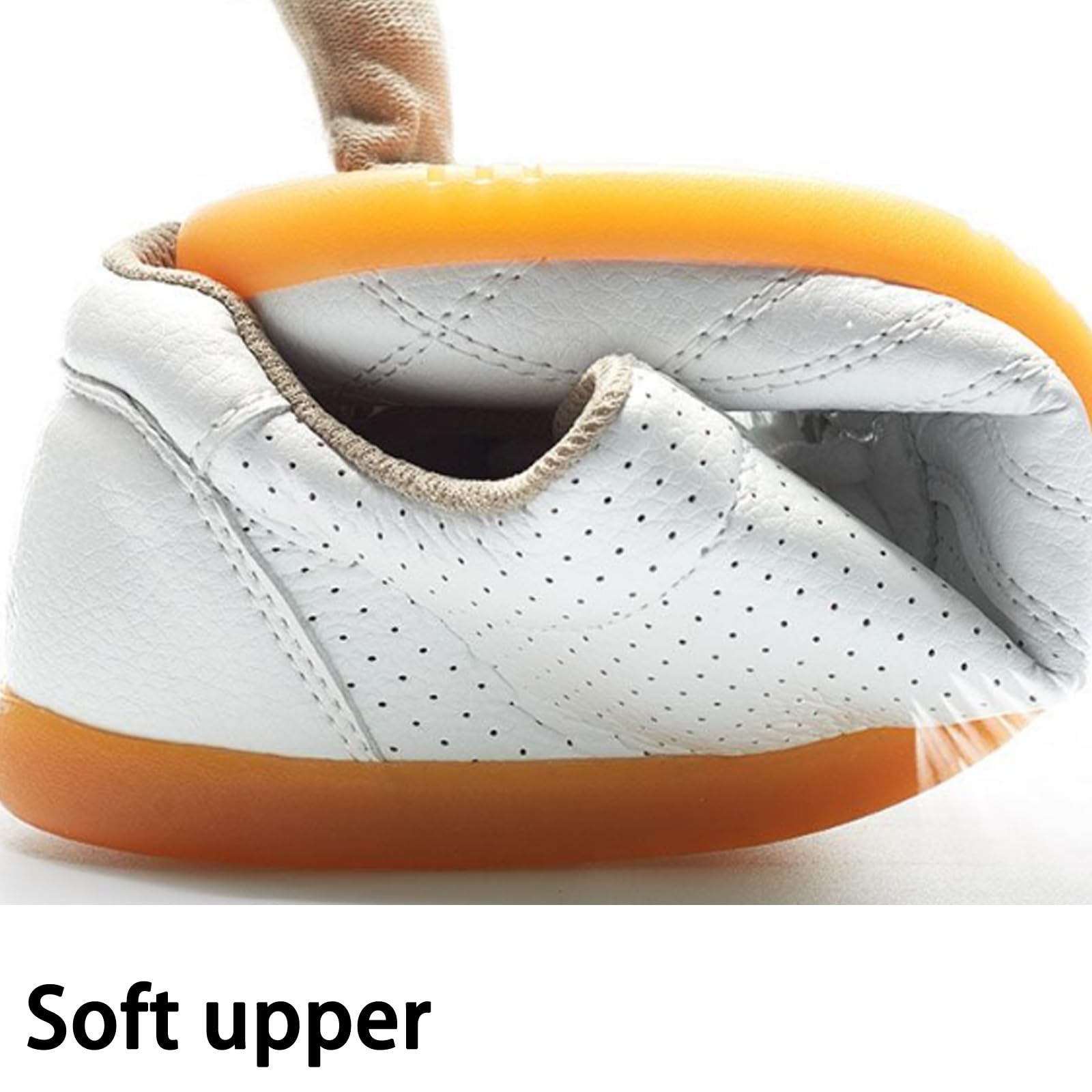 Chaussures Tai-chi Kung Fu pour Femme,Chaussures de Cuirs Sports de Arts Martiaux pour Homme, Chaussures D'entraînement Taekwondo de Boxe Karaté Chaussures de Shao Lin Qi Gong (Size:37EU,Color:Blanc)