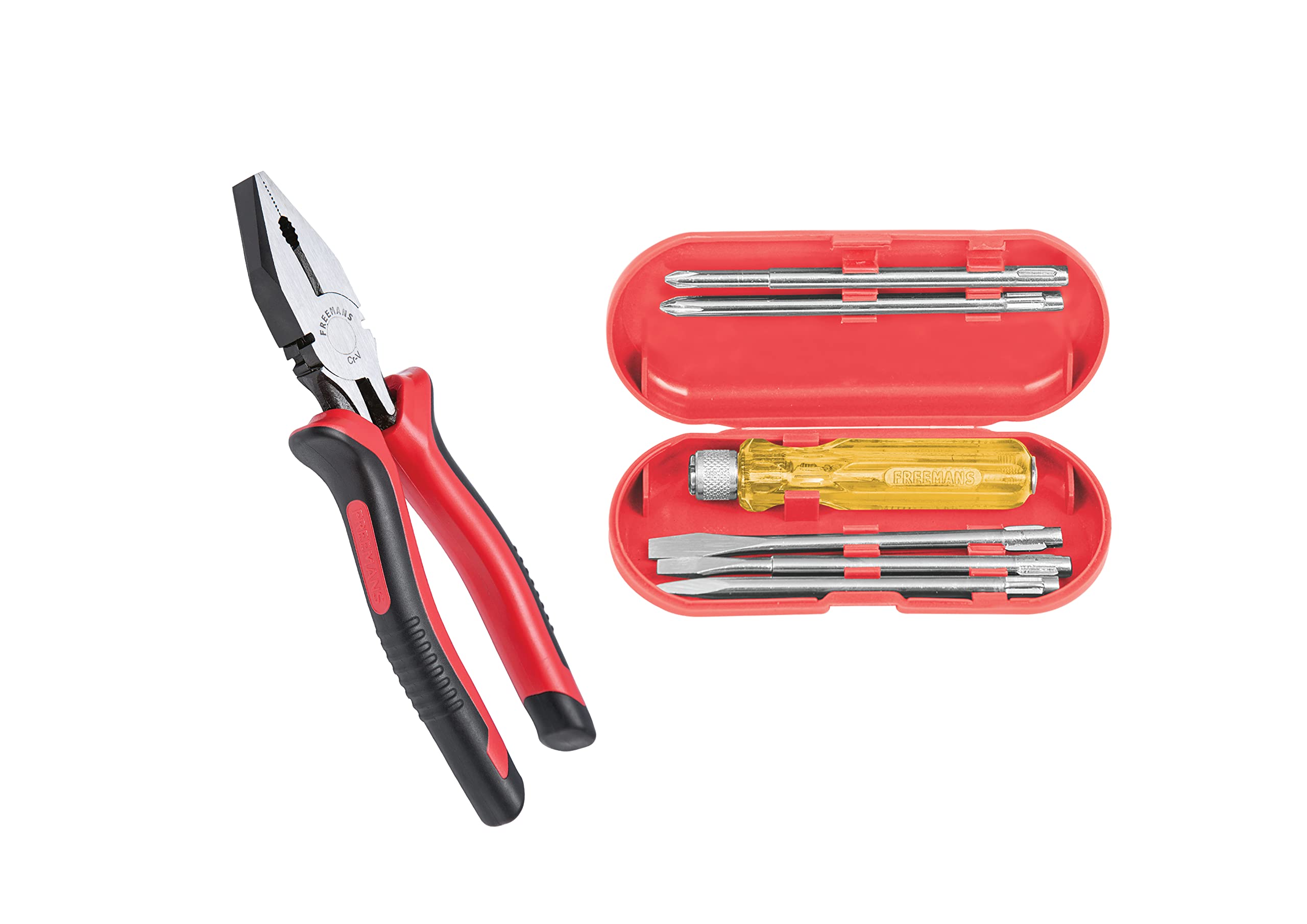 FREEMANS FCP08 Combination Plier 8"/200mm + TK05 Screw Driver kit (5 pcs) (B0B9H8JQ37) Amazon Price History, Amazon Price Tracker