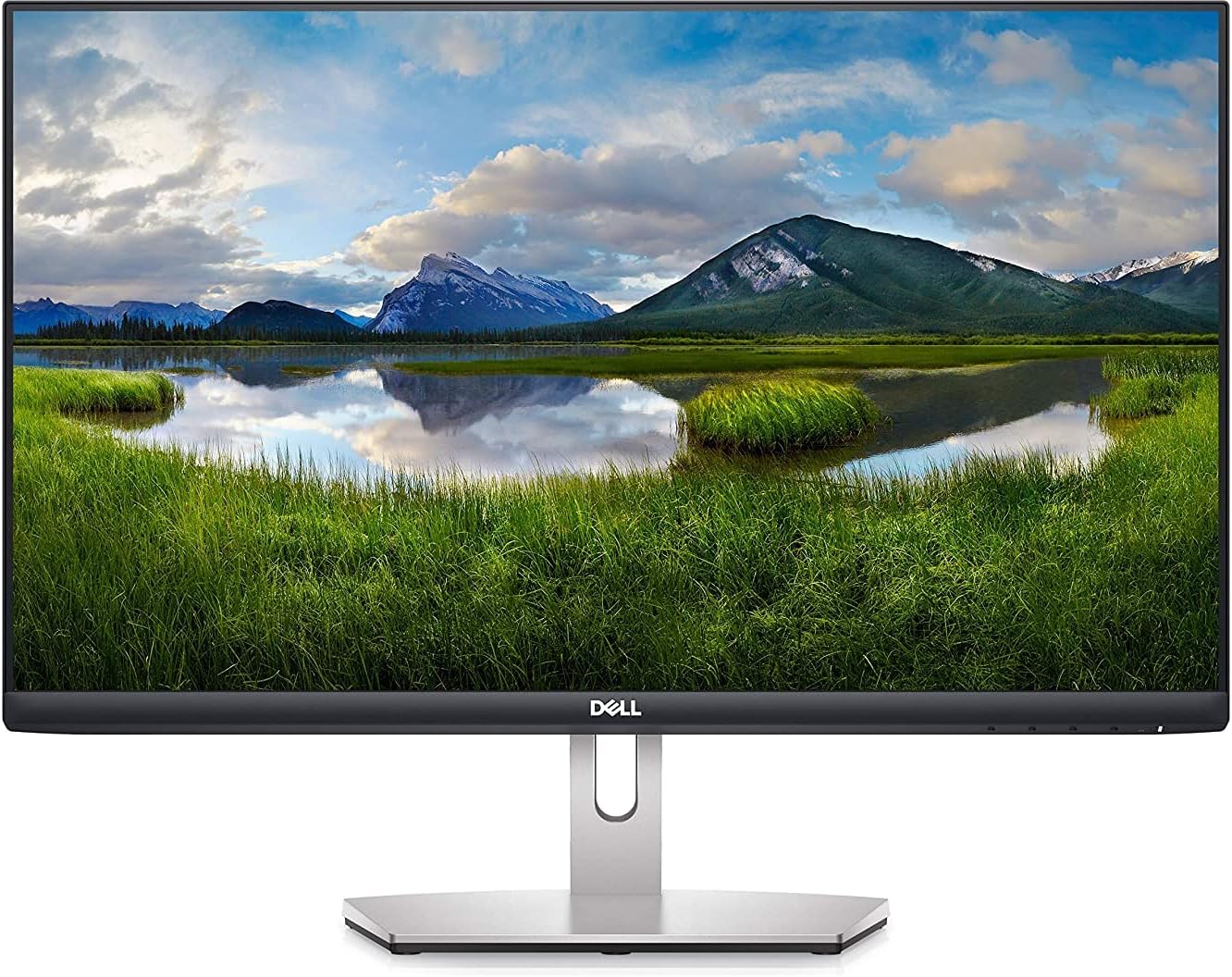 Dell S2421HN 24 Inch Full HD 1080p (1920 x 1080) 75Hz IPS Ultra-Thin Bezel Monitor 2 x HDMI Ports, Audio Line Out, Adaptive AMD FreeSync, Silver