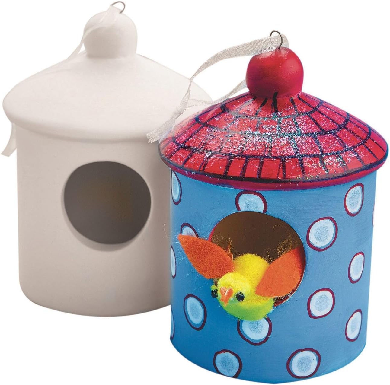 Color-Me™ Ceramic Bisque Birdhouse (Pack of 12)