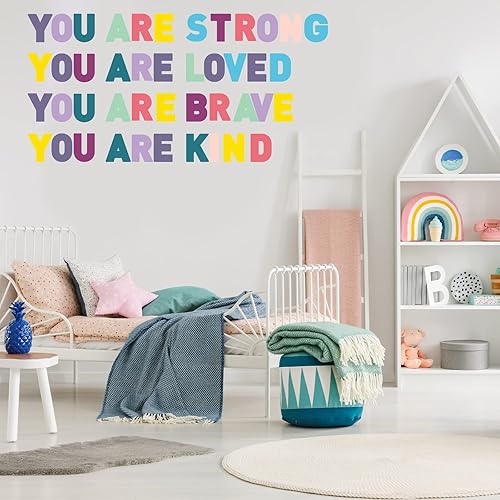 Miniatura 4 de 232 piezas de 24 hojas de calcomanías de letras grandes del alfabeto de 2.5 pulgadas, calcomanías autoadhesivas para tablón de anuncios, aula,