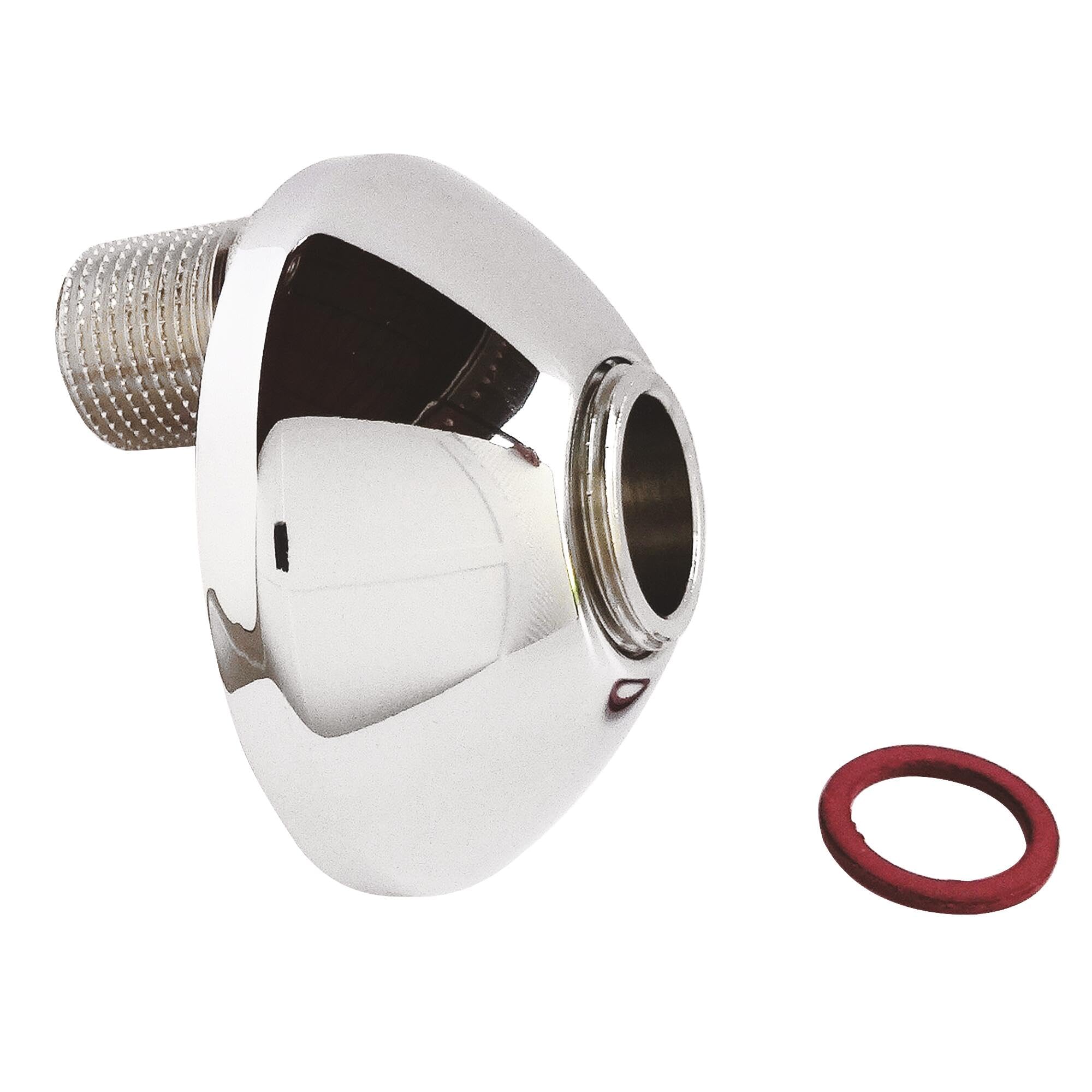 SOMATHERM FOR YOU - Raccord laiton chromé excentré de 11.5mm - M15/​21-​M20/​27 - Pour robinetterie sanitaire, idéal pour rattrapage d'entraxe et installation horizontale Rosace incluse