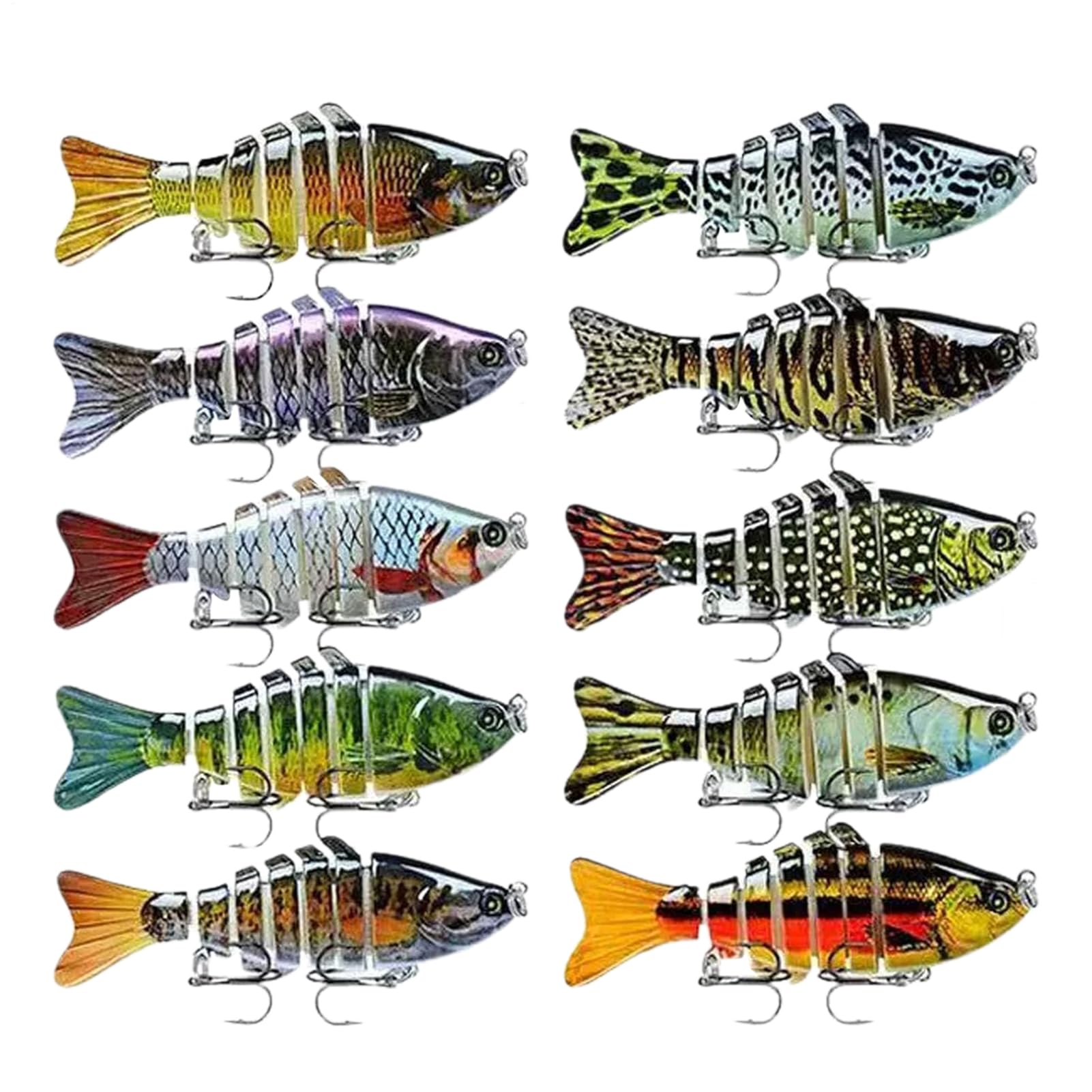 Señuelo de Pesca Autopropulsado Señuelos Wobblers para Pesca de | Carnada Blanda Versátil y Realista para Agua Dulce Perca y