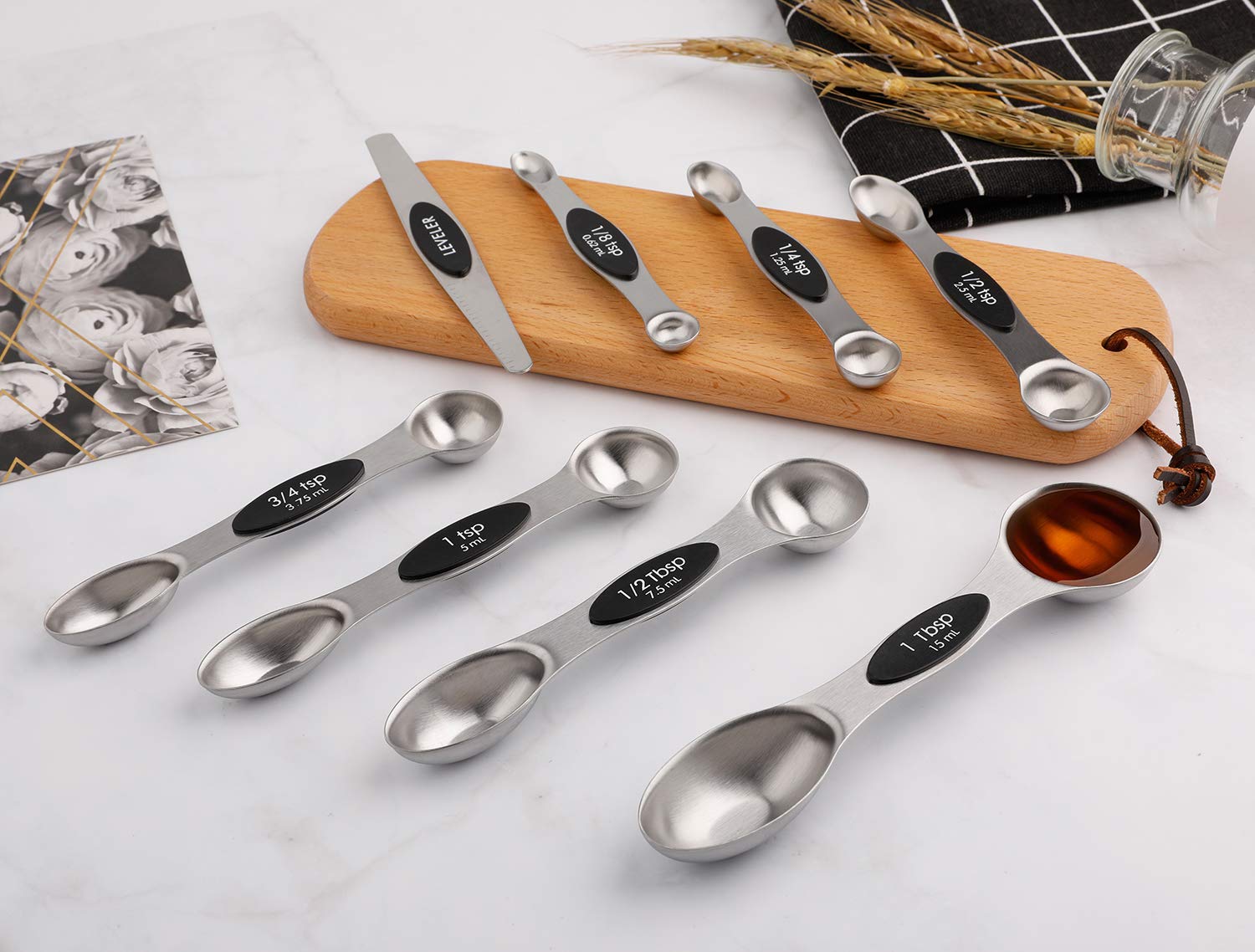 Set di cucchiai dosatori 7 in 1, cucchiaino da tè piccolo