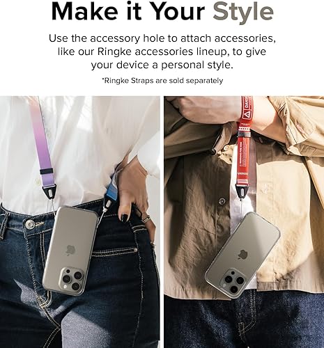 Miniatura 9 de Ringke Fusion Muestra la belleza natural Funda compatible con iPhone 15 Pro Max, a prueba de golpes, transparente, para mujeres y hombres,