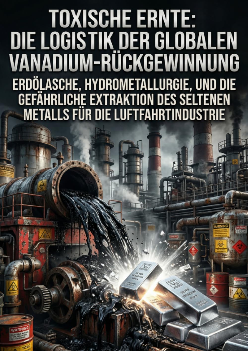 Toxische Ernte: Die Logistik der globalen Vanadium-Rückgewinnung: Erdölasche, Hydrometallurgie, und die gefährliche Extraktion des seltenen Metalls für die Luftfahrtindustrie