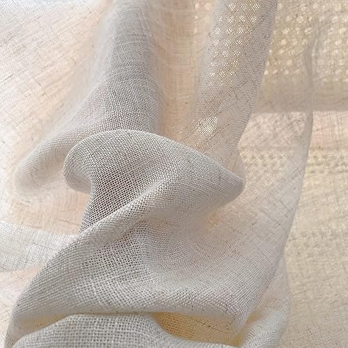 Miniatura 4 de Cortinas de lino con borla estilo bohemio para gabinete de cocina, cortina semitransparente con cenefa para divisor de habitación, baño, bolsillo