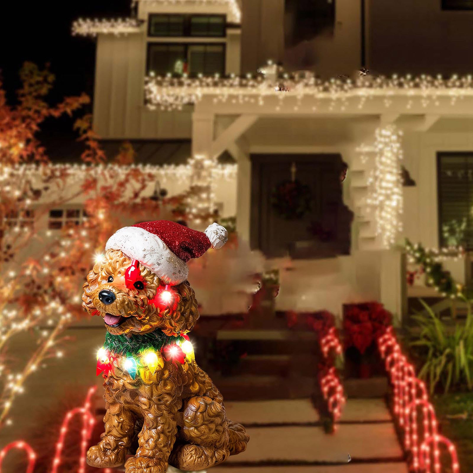 Golden Retriever Christmas Lights HD Christmas Lights Wallpapers Free