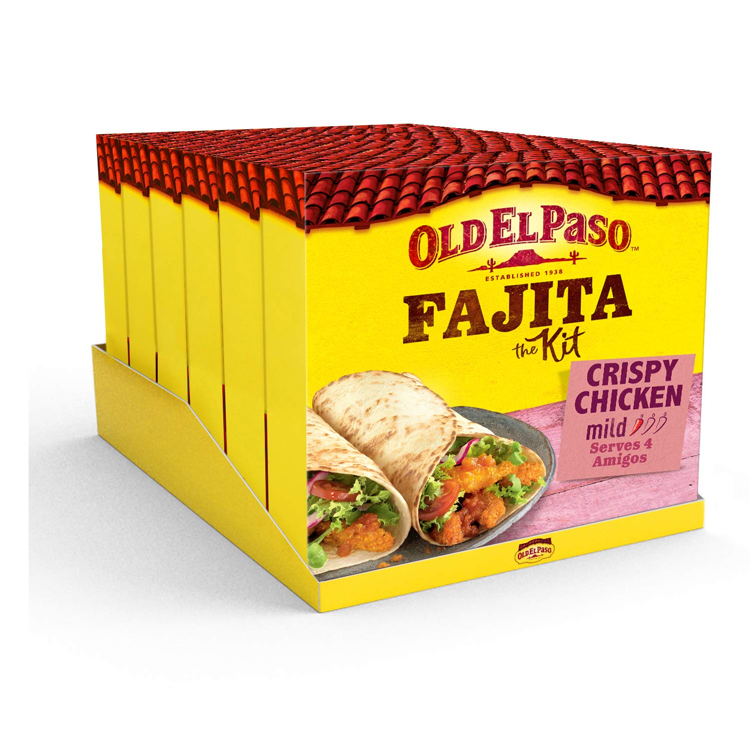 Old El Paso Crispy Chicken Fajita Kit 555g (Pack of 6)