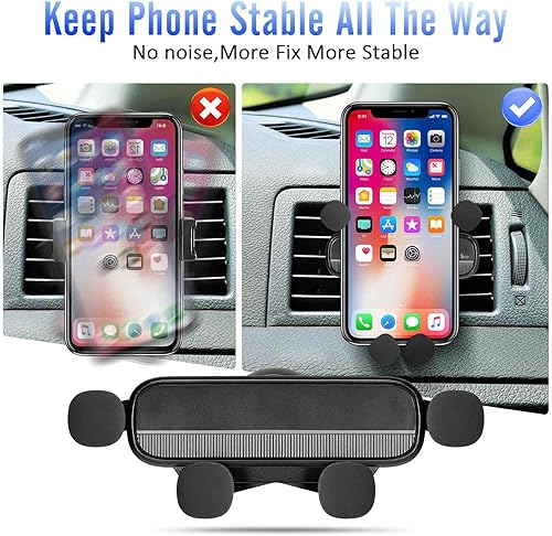 Miniatura 3 de Soporte de teléfono para teléfono de automóvil diseño mejorado Soporte de teléfono mini soporte de coche para iPhoneSmartphone Clip de ventilación