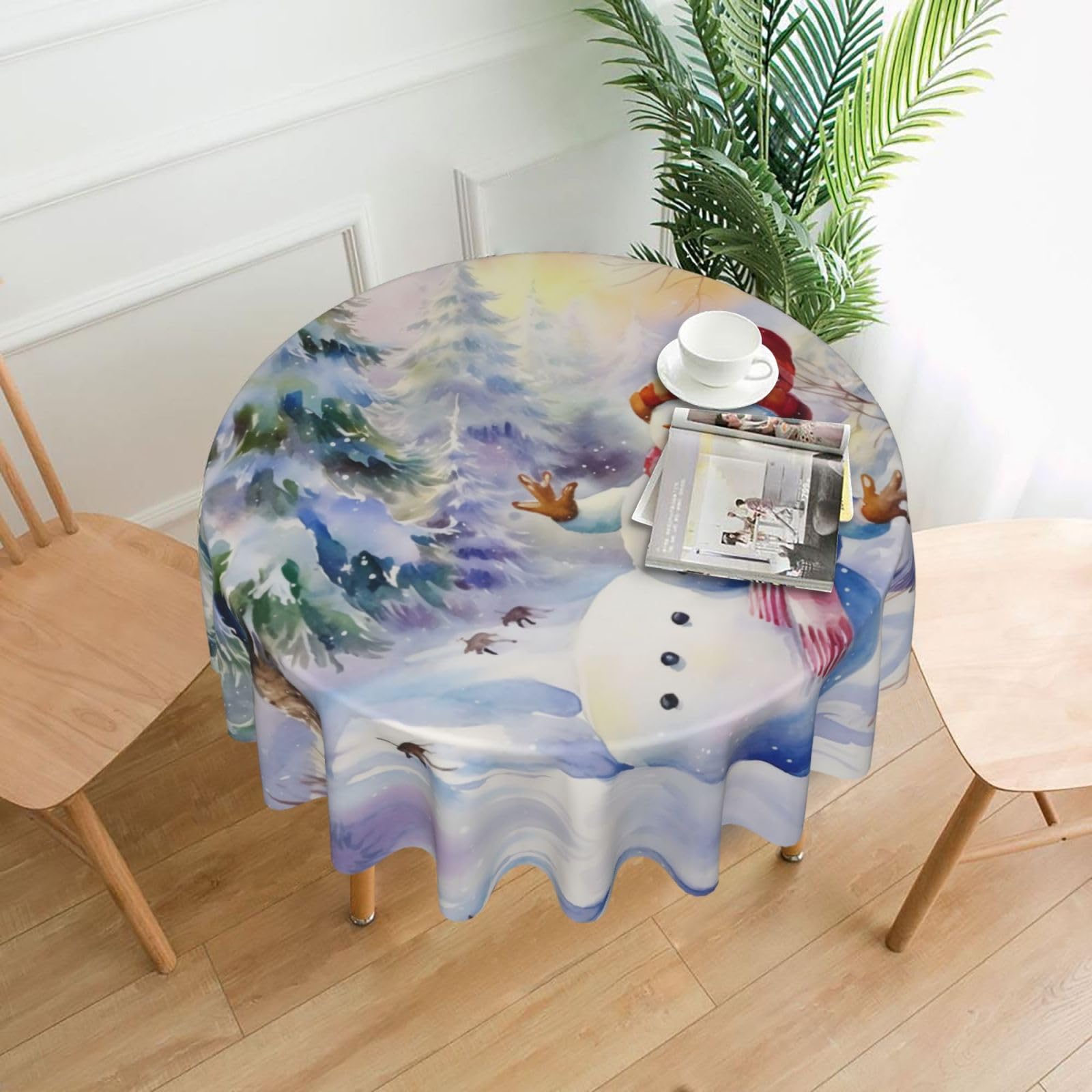 Nappe bonhomme de neige hivernale 60 pouces de restaurant lavable et durable