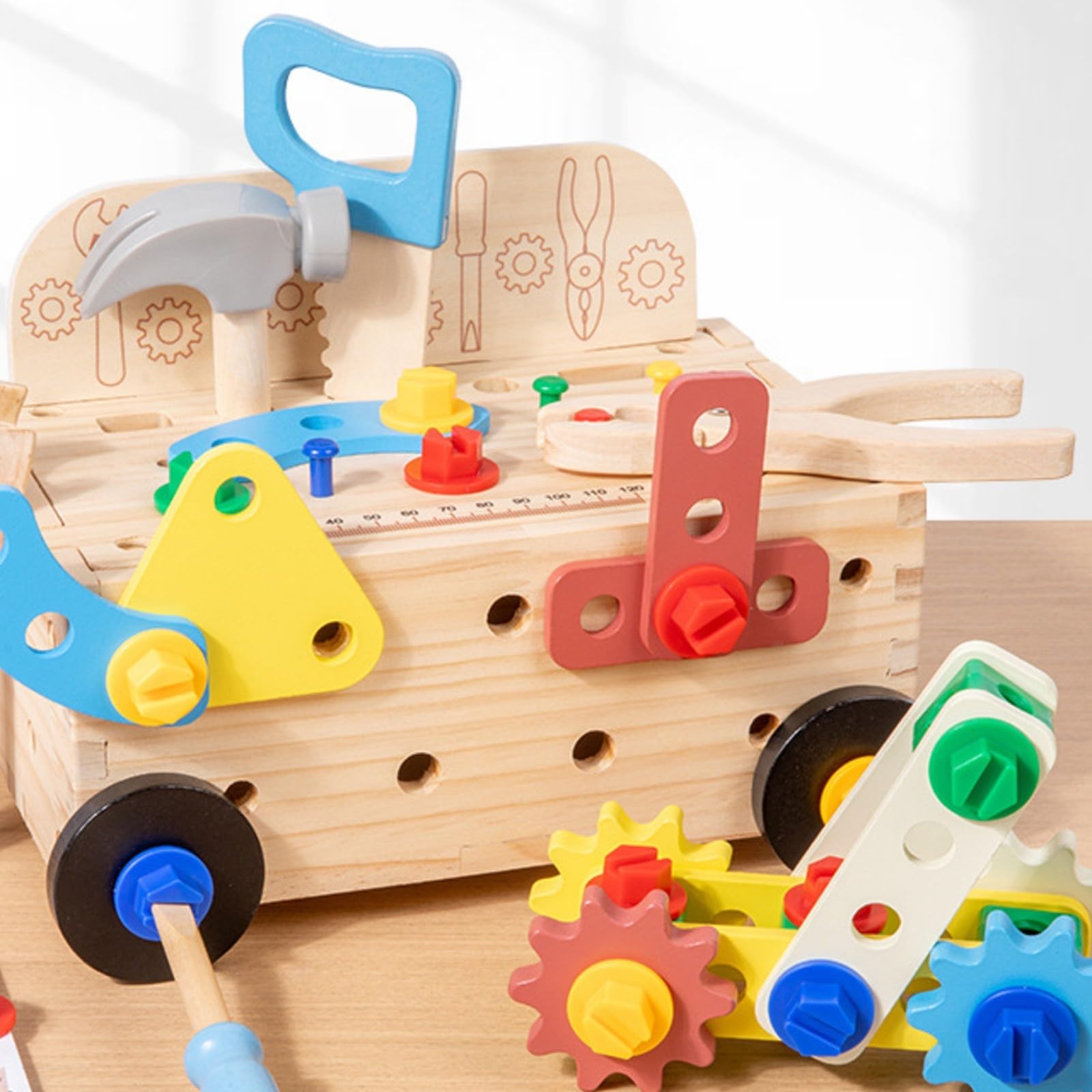 Milageto Cassetta Attrezzi Bambini Didattico | educativo, Cassetta degli Attrezzi con Maniglia, Educativo, Giocattoli, per Asilo