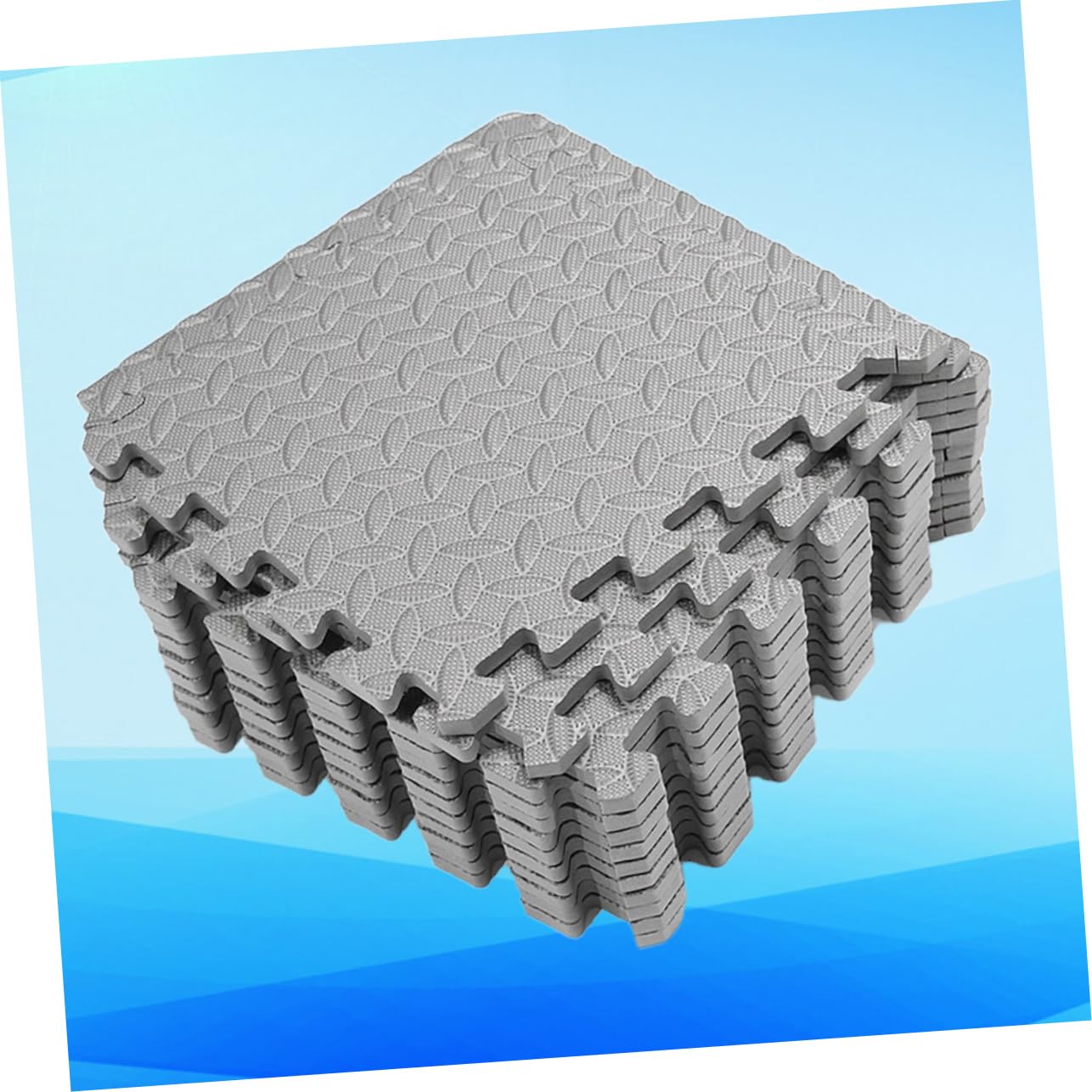 TOYANDONA Alfombra Colchonetas De Espuma para Ejercicios Baldosas De Espuma Entrelazadas Colchoneta De Gimnasia Esteras De Espuma Entrelazadas Piso De Espuma Grey