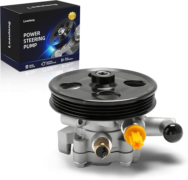 Bomba da direção hidráulica Loautong 20-1401 com polia para Ford, Lincoln e Mazda 3.5L/3.7L