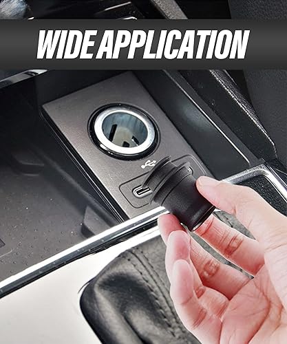 Miniatura 3 de ESEWALAS Paquete de 2 fundas universales para encendedor de cigarrillos, tapa a prueba de polvo para encendedor de cigarrillos de automóvil,