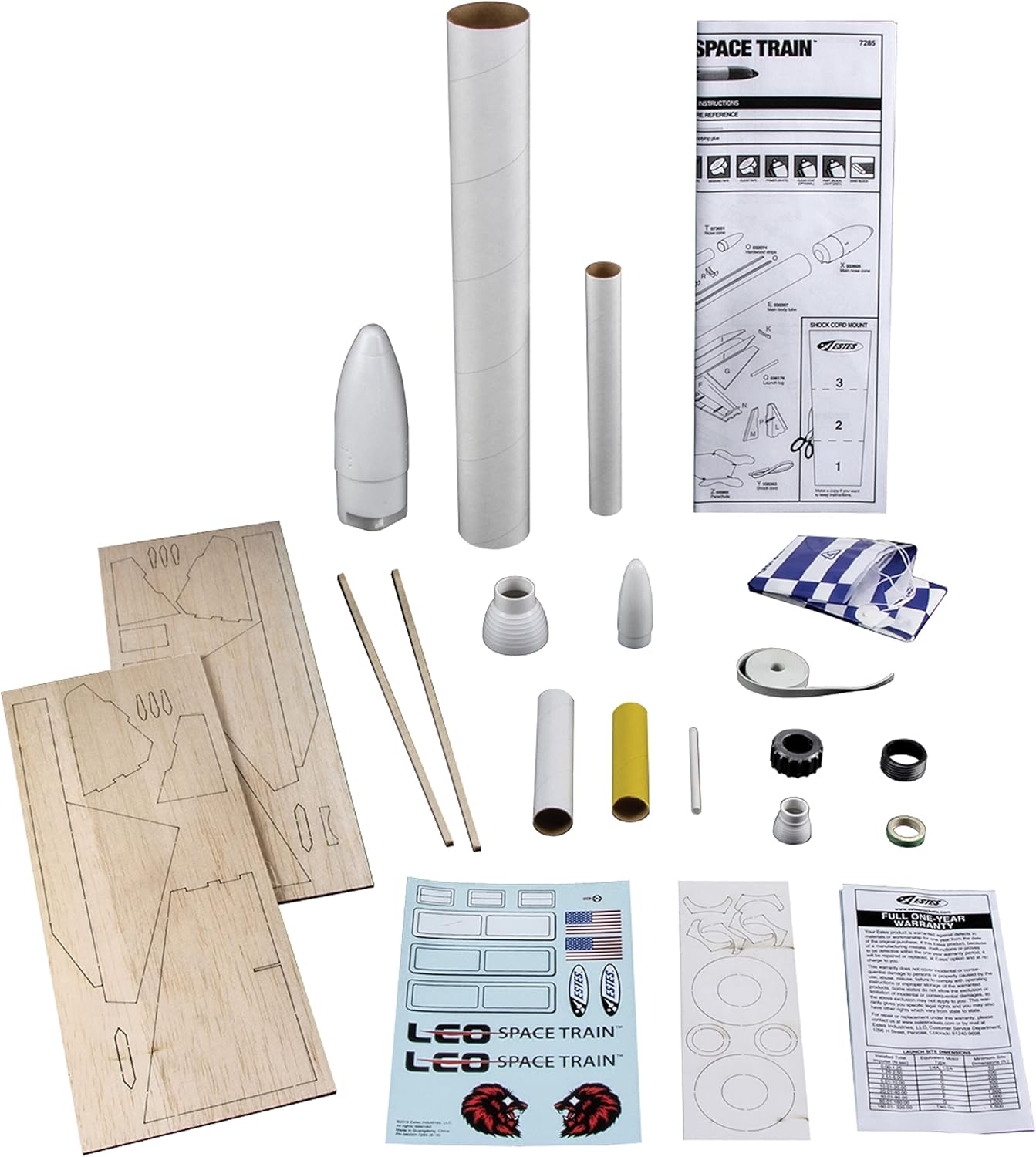Estes Leo Space Train Flying Model Rocket Kit 7285 | Advanced Level Build, Multi