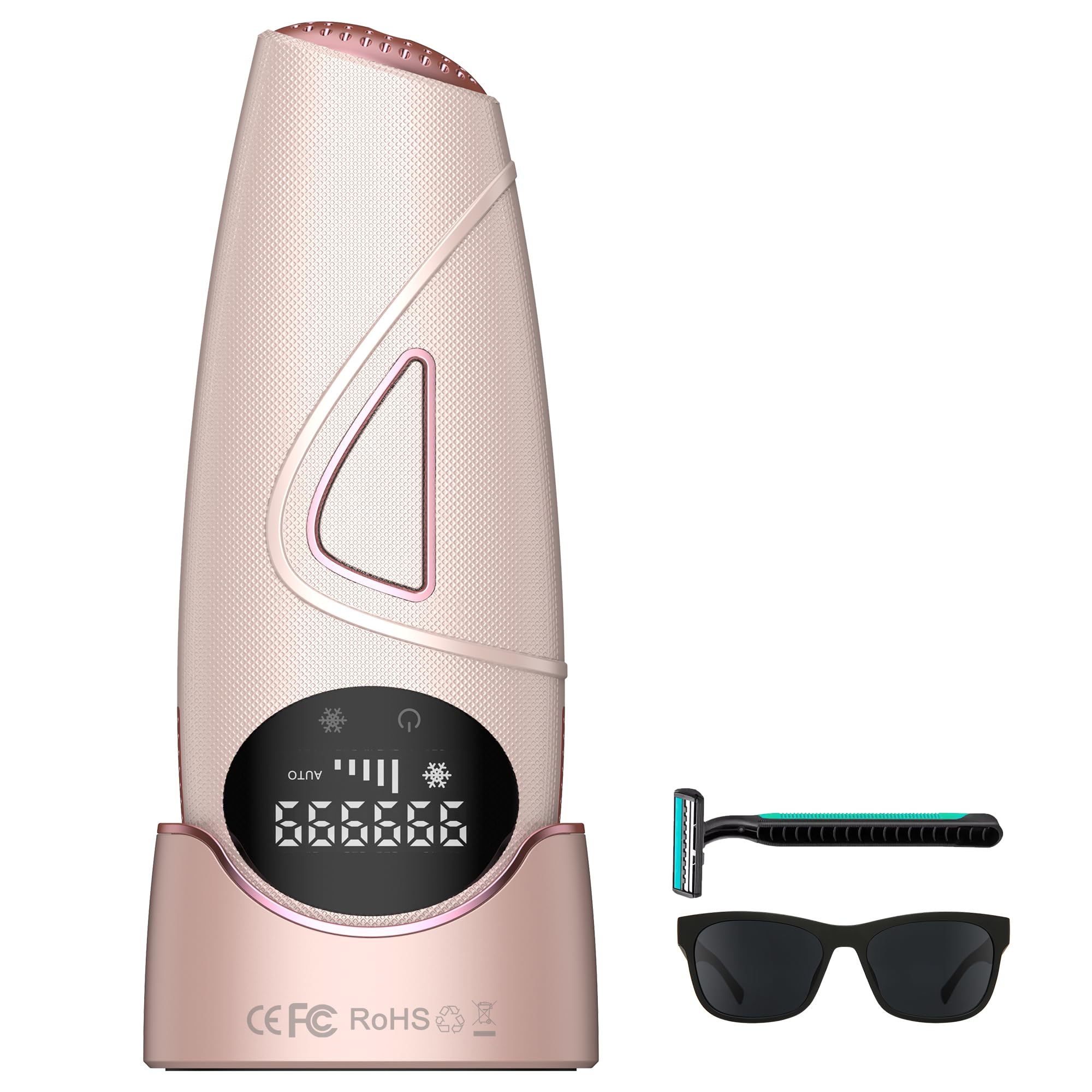 Atopskins IPL Haarentfernungsgerät, Schmerzlose Laser-Haarentfernung, 5 Intensitäten IPL Geräte Haarentfernung Und IPL Laser 2 in 1, Kann am Ganzen Körper Angewendet Werden, Inklusive IPL-Schutzbrille