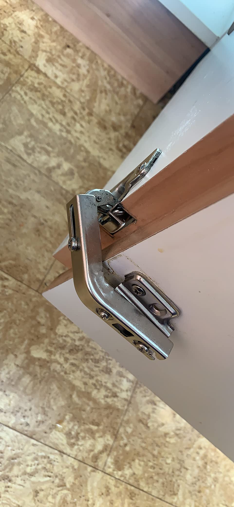 2 Pieces 135 Degree Corner Door Hinge Kitchen Bathroom