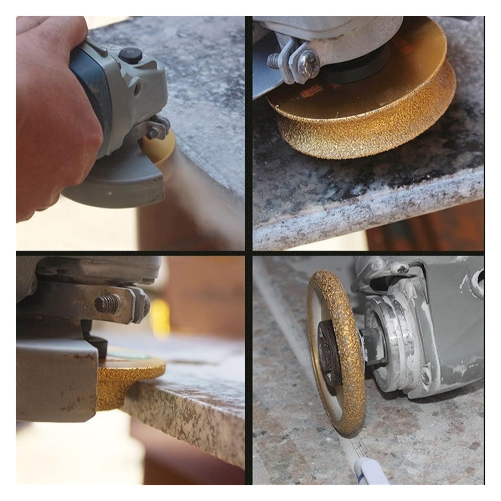 Schleifscheibe für Kantenprofile 1 Stück gelötete Diamant-Schleifscheibe for Winkelschleifer, Stein, Fliesen, Marmor, Kantenprofilierung, Abrundungswerkzeug(Flat wheel-20mm)